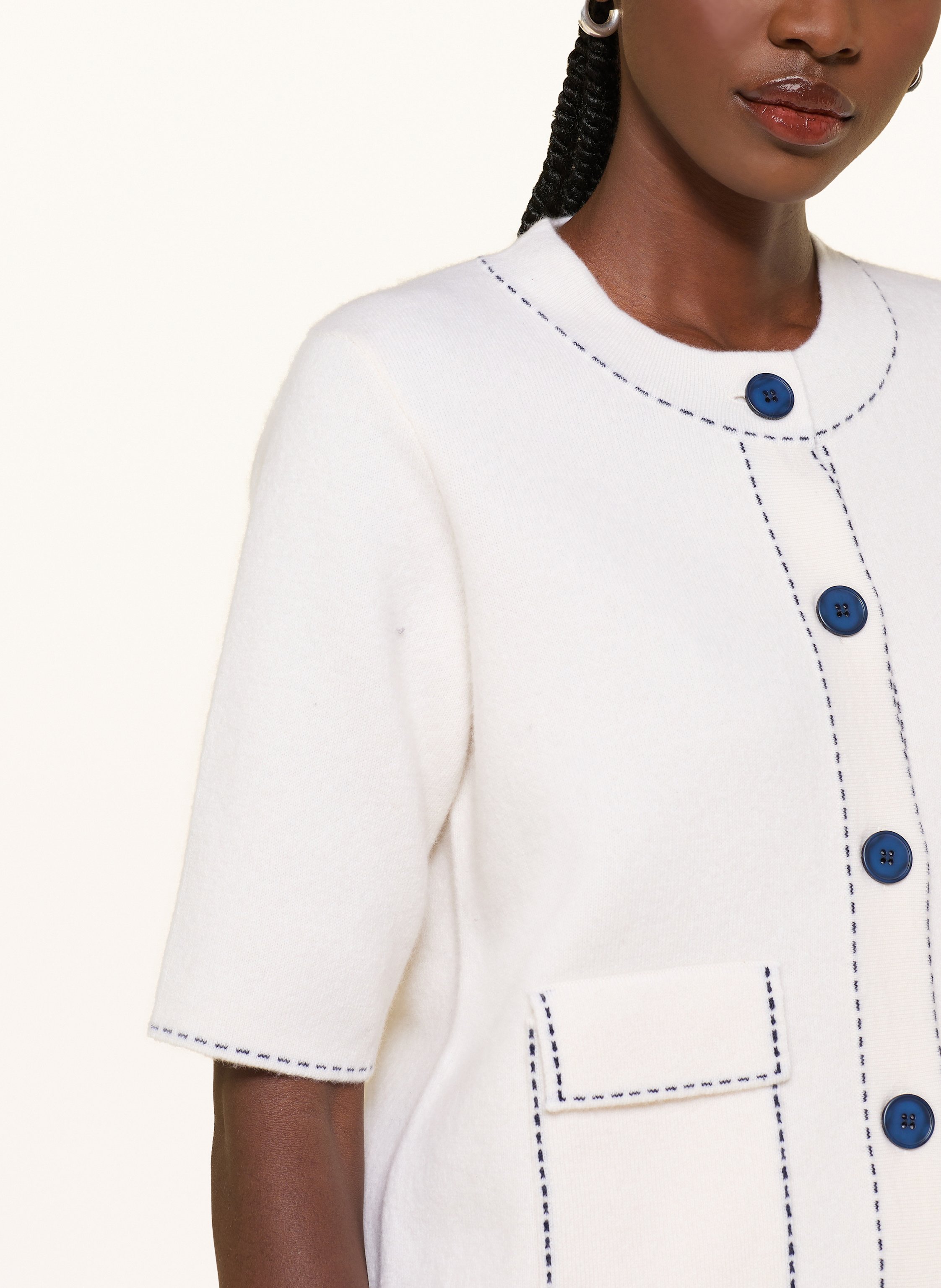 Thumbnail - Lilienfels Strickjacke Mit Cashmere weiss