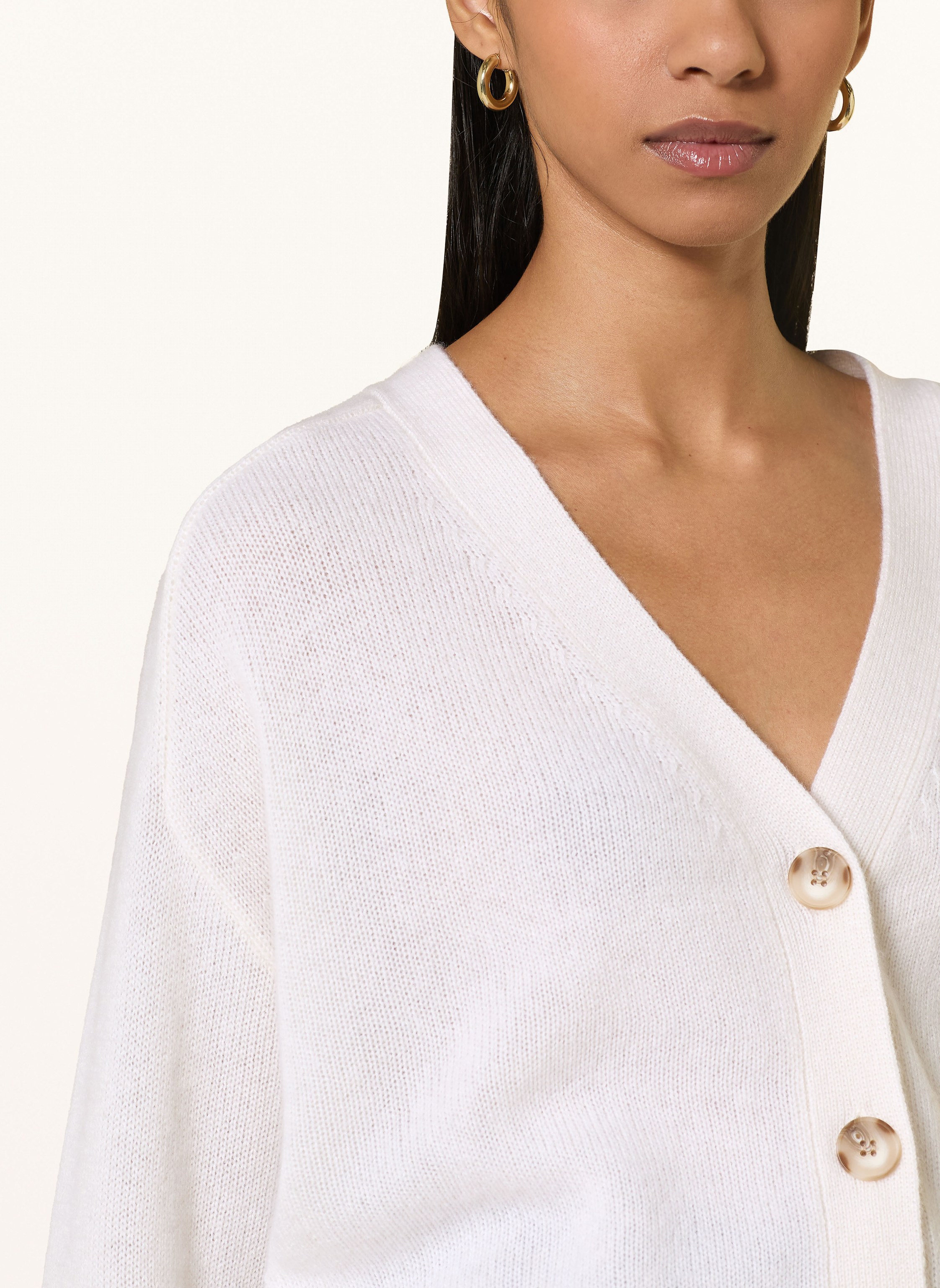 Thumbnail - Lilienfels Strickjacke Aus Cashmere weiss