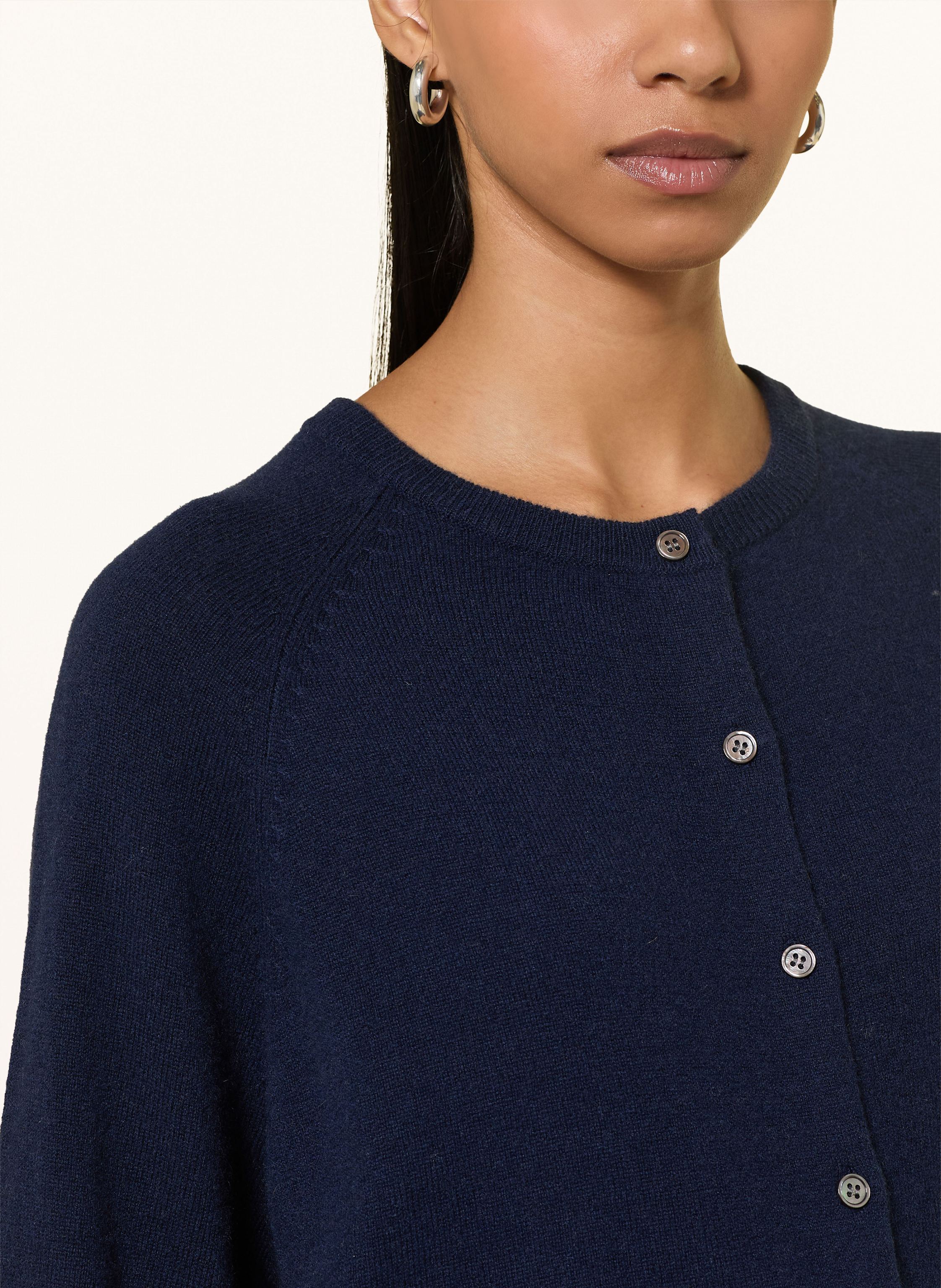 Thumbnail - Lilienfels Strickjacke Aus Cashmere Mit 3/4-Arm blau