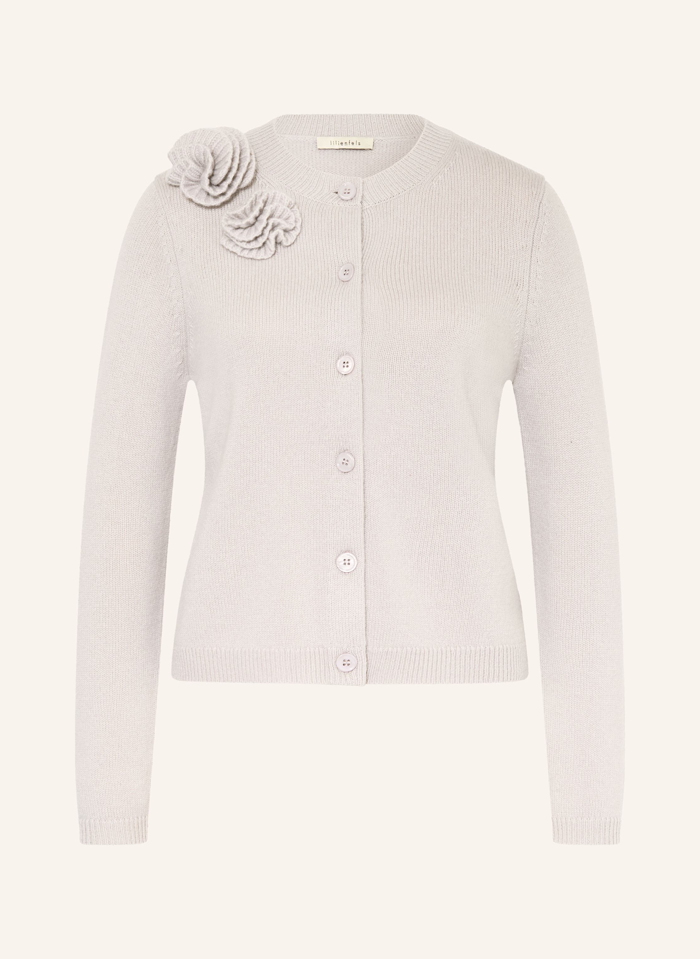 Lilienfels Strickjacke Mit Cashmere grau