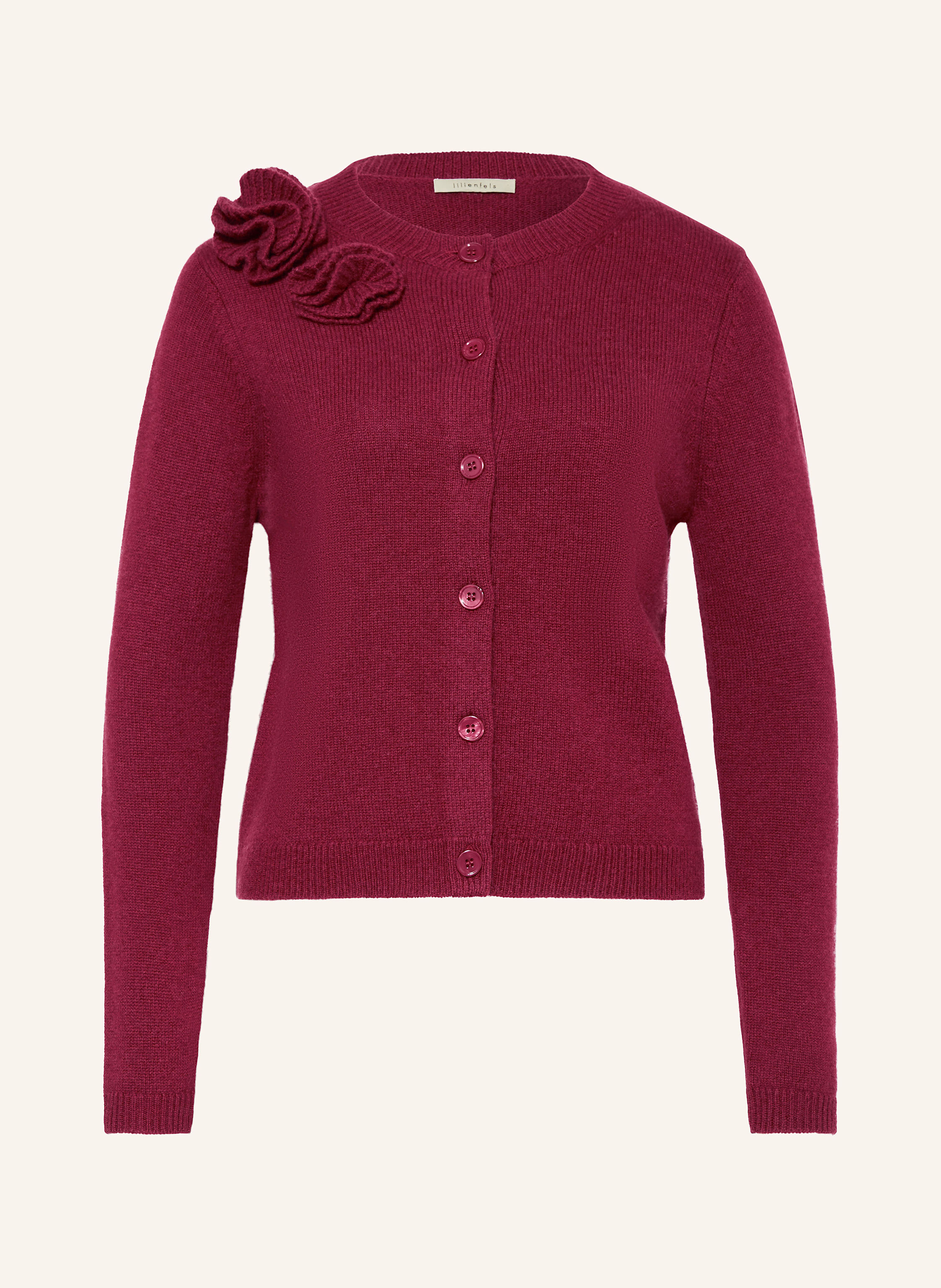 Lilienfels Strickjacke Mit Cashmere rot