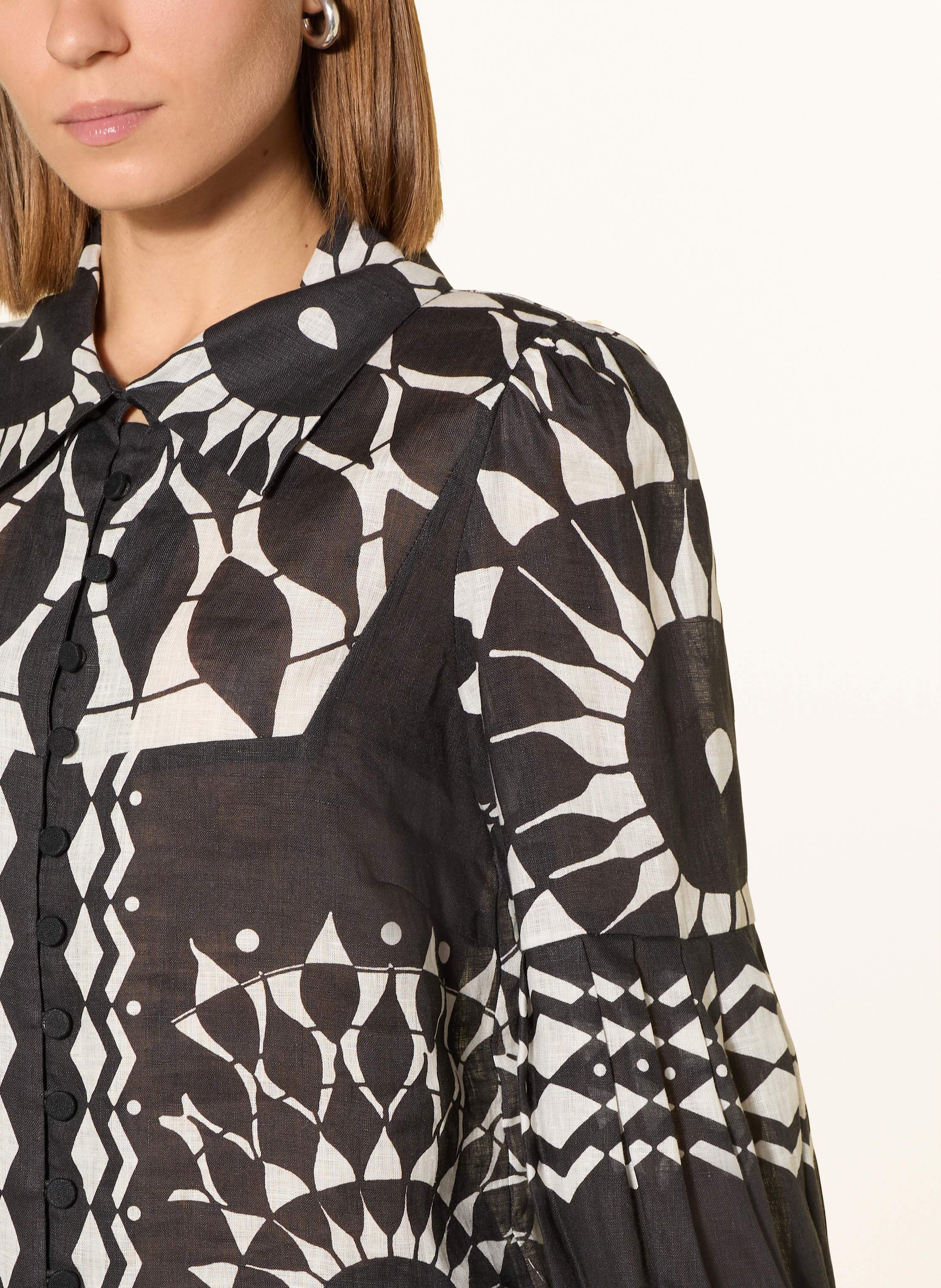 Thumbnail - Dea Kudibal Hemdbluse Aus Leinen schwarz