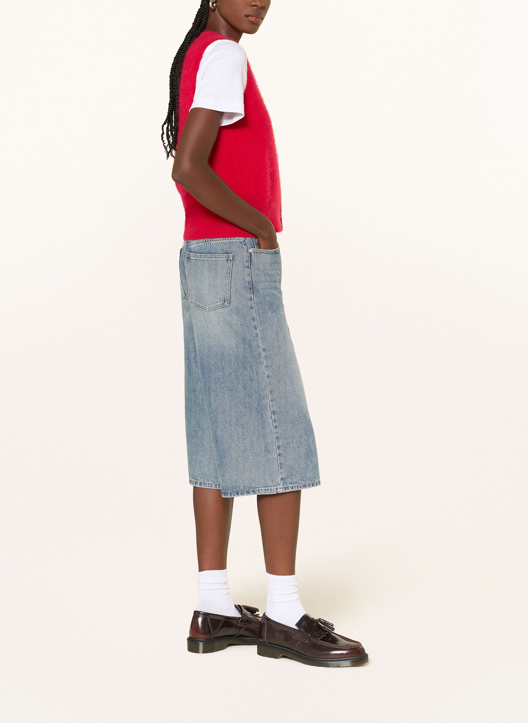 Thumbnail - Mrs & Hugs 3/4-Jeans blau