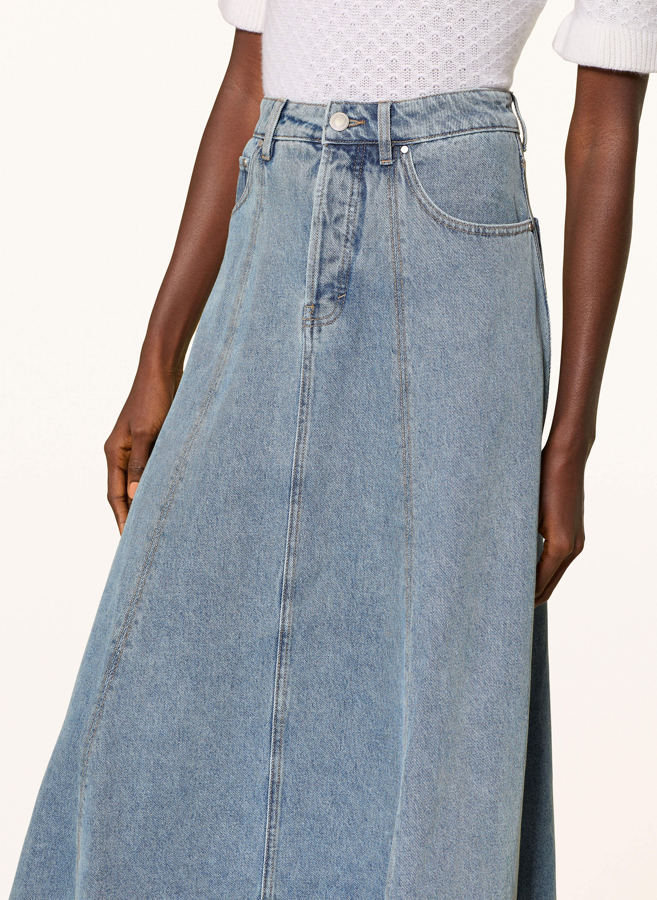 Thumbnail - Mrs & Hugs Jeansrock blau