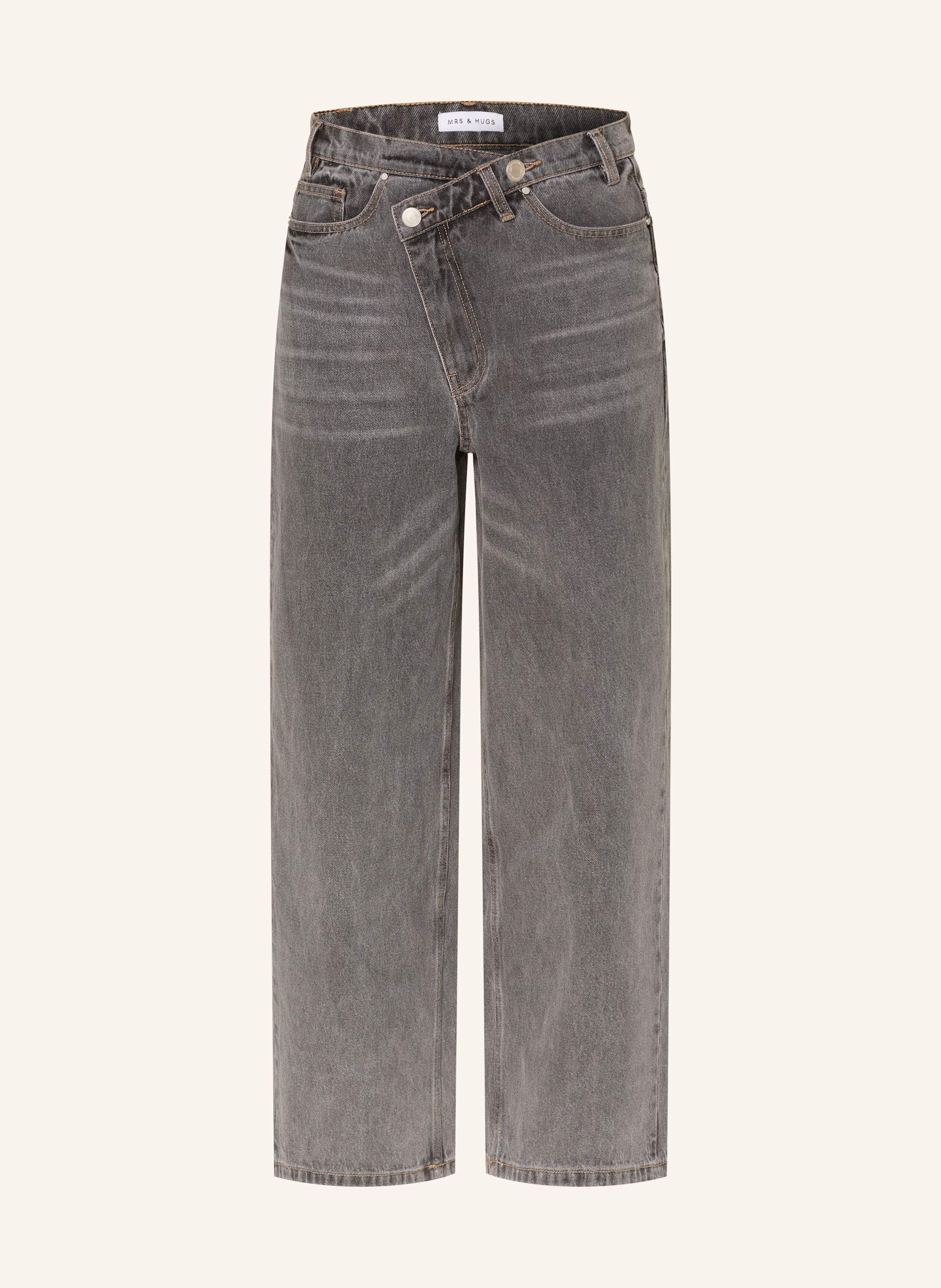 Mrs & Hugs Wide Leg Jeans grau