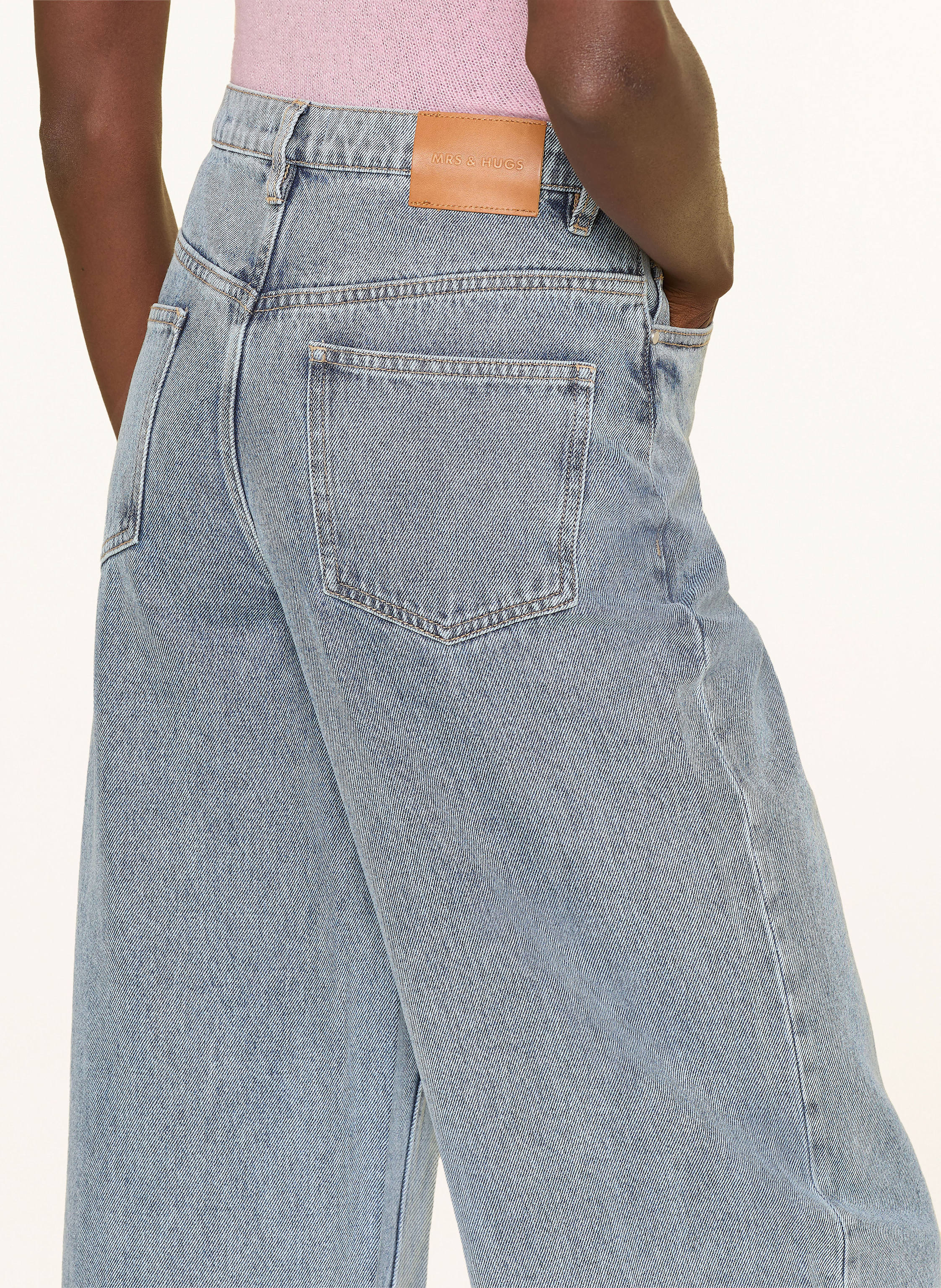 Thumbnail - Mrs & Hugs Wide Leg Jeans blau