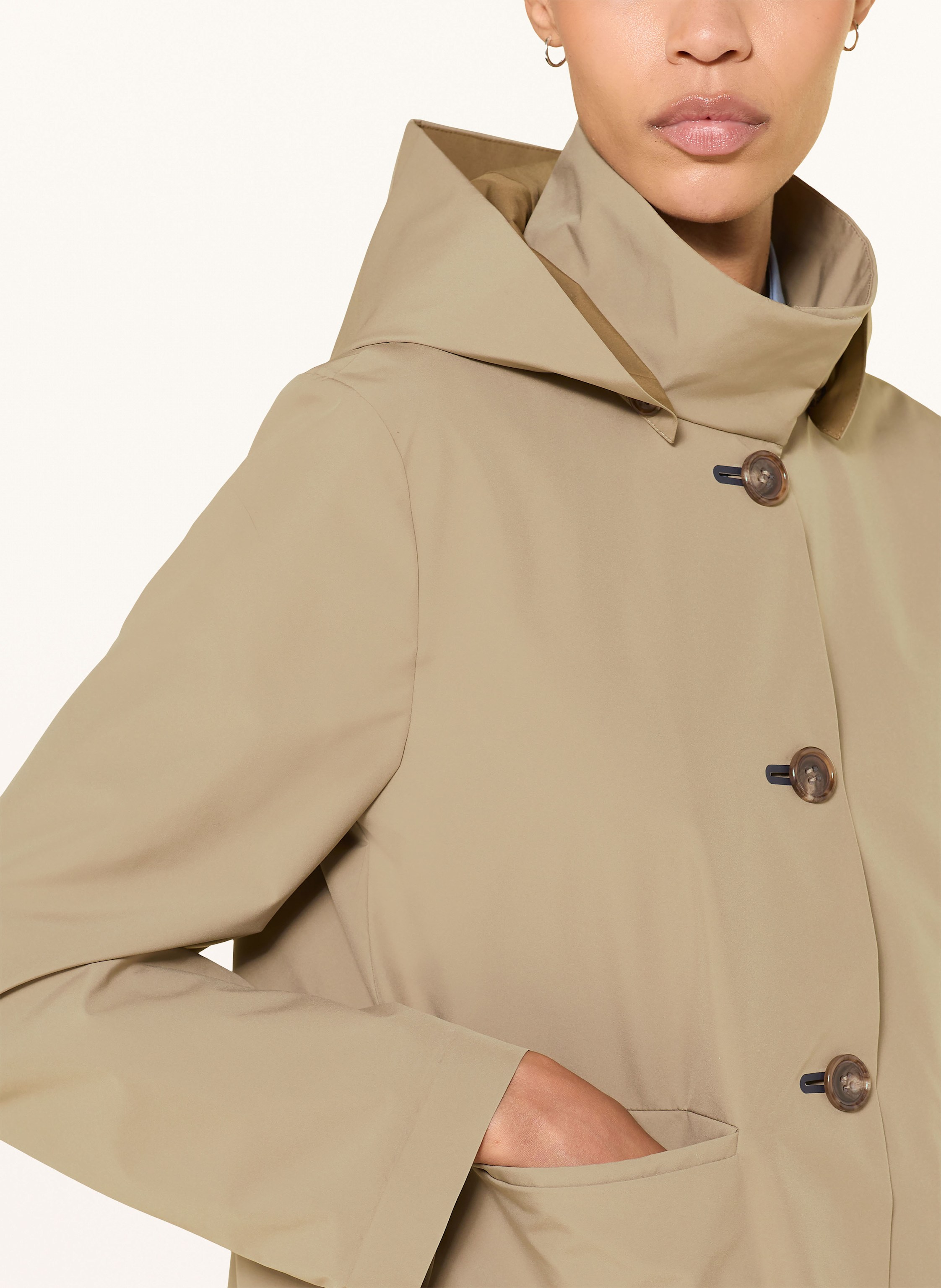 Thumbnail - Luisa Cerano Jacke Mit Abnehmbarer Kapuze beige