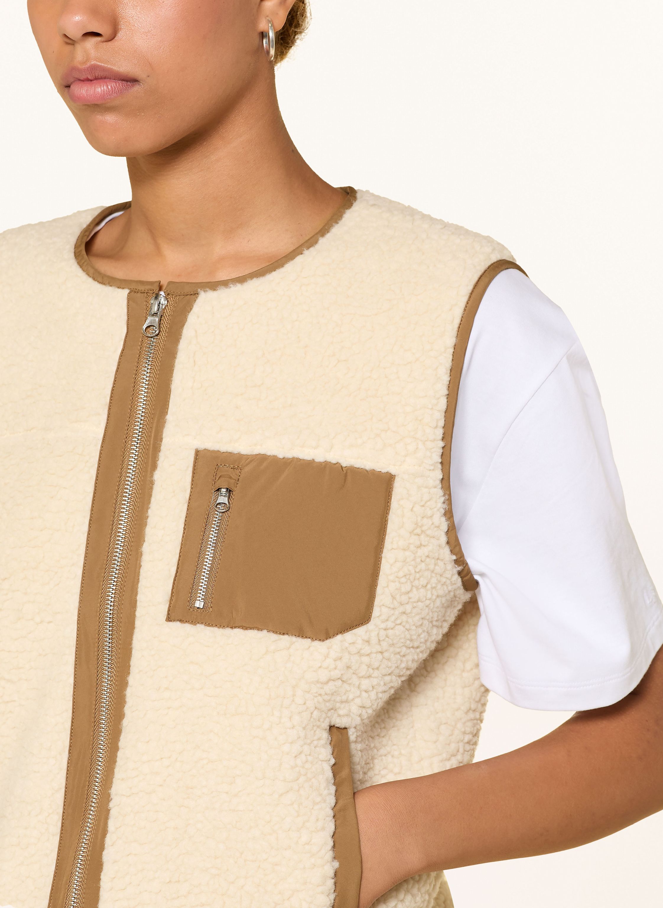 Thumbnail - Darling Harbour Teddyfell-Weste weiss