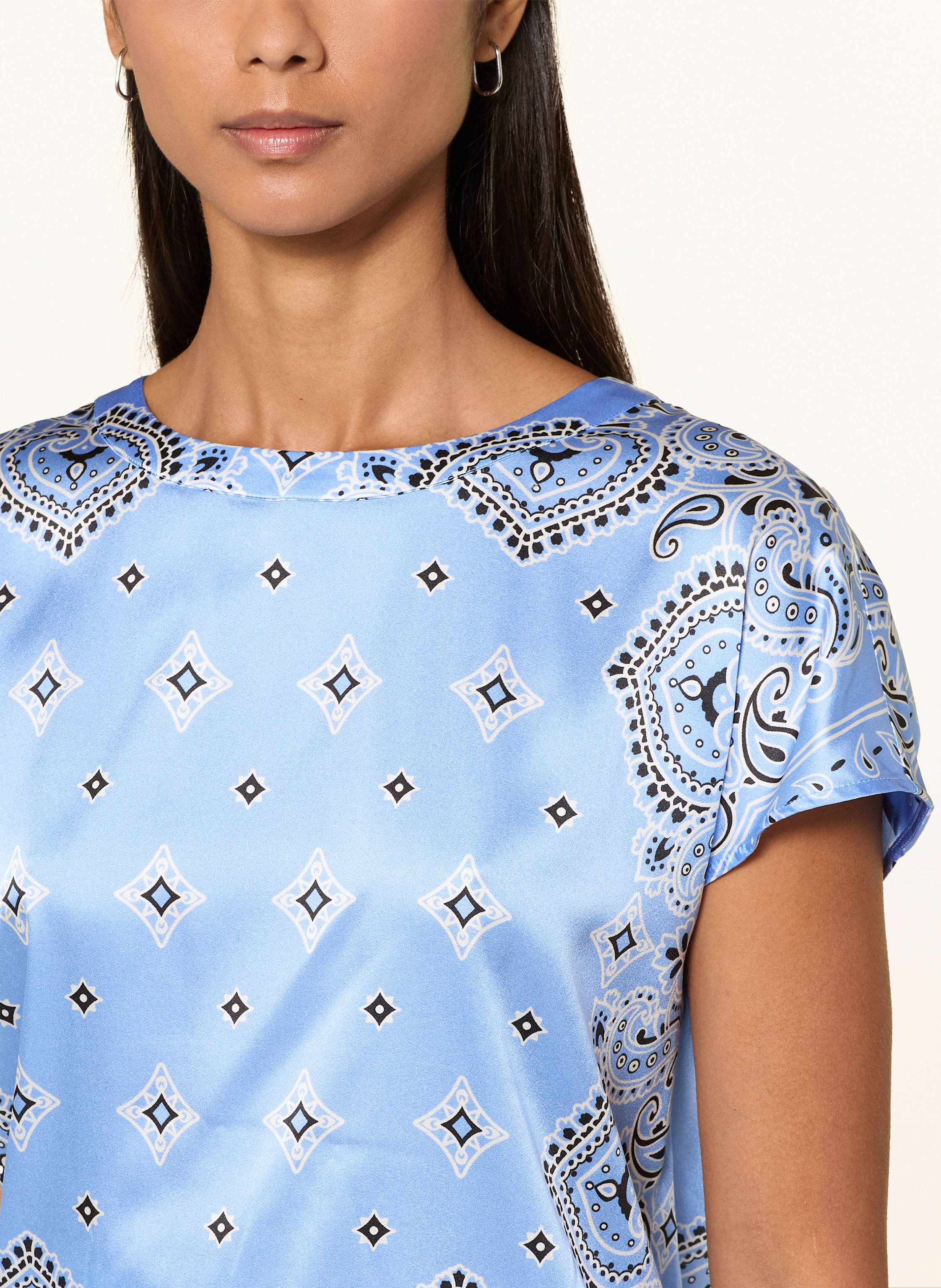 Thumbnail - Darling Harbour Blusenshirt Aus Seide blau