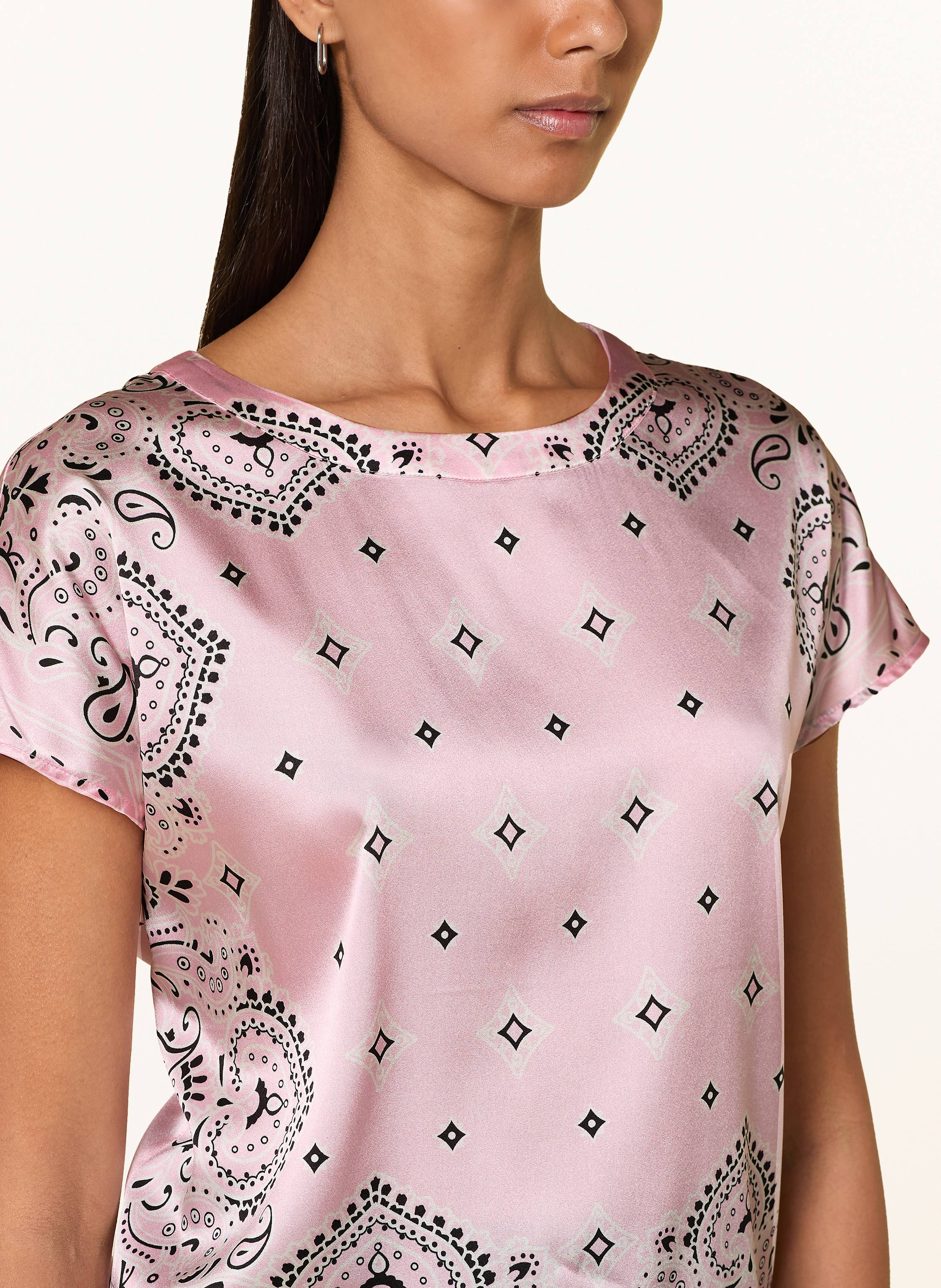 Thumbnail - Darling Harbour Blusenshirt Aus Seide rosa