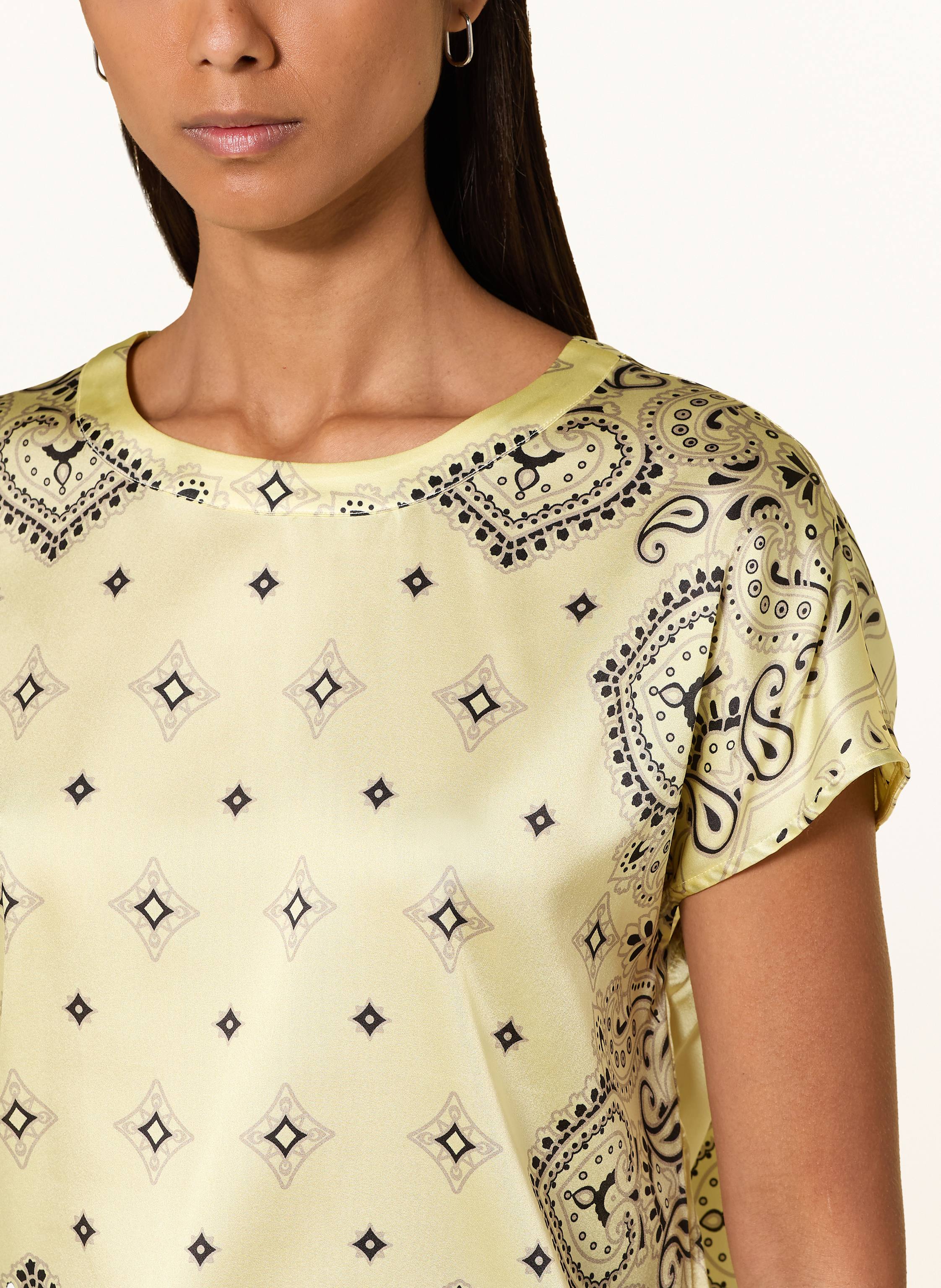 Thumbnail - Darling Harbour Blusenshirt Aus Seide gelb