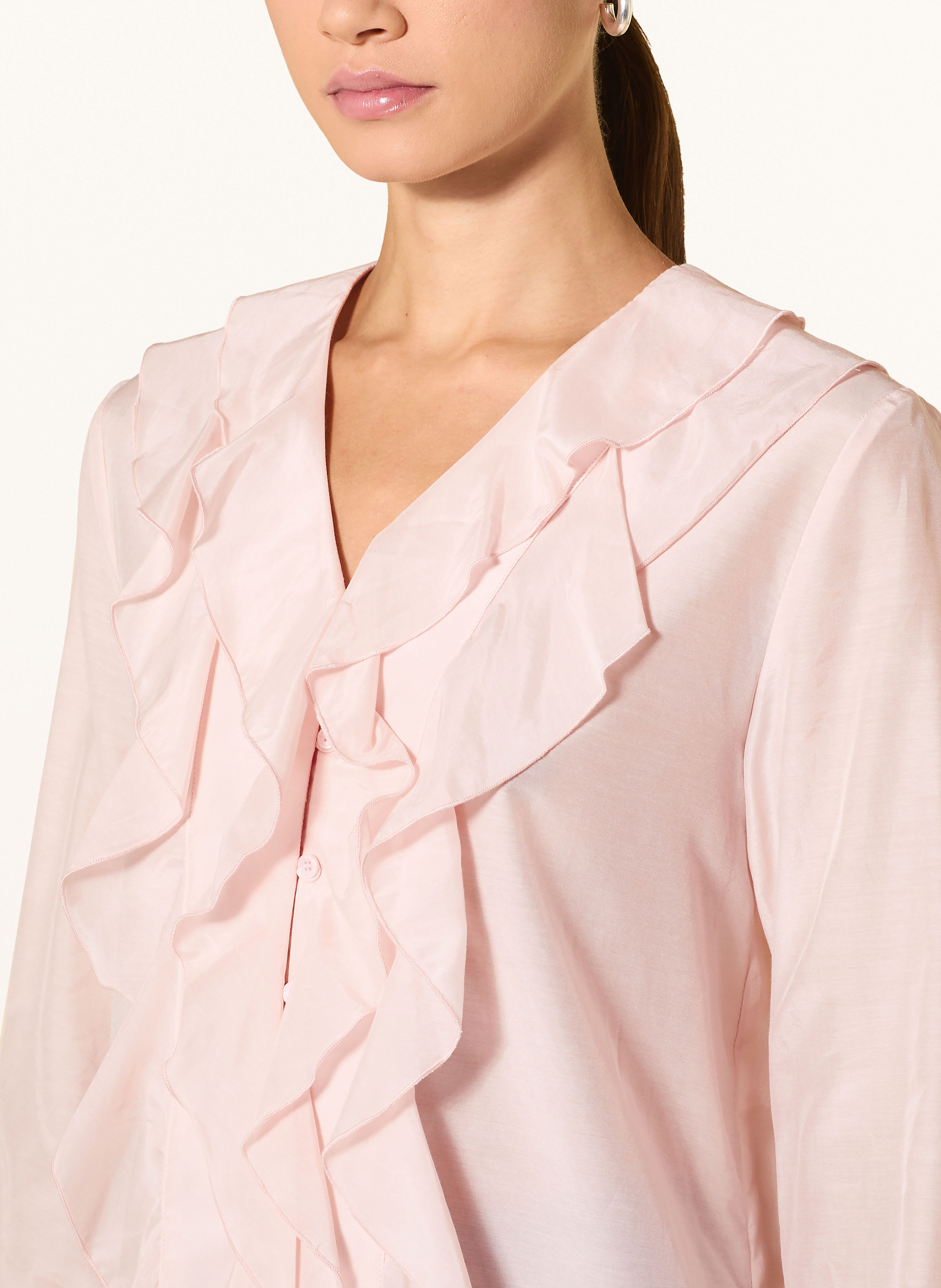 Thumbnail - Darling Harbour Bluse Mit Rüschen rosa