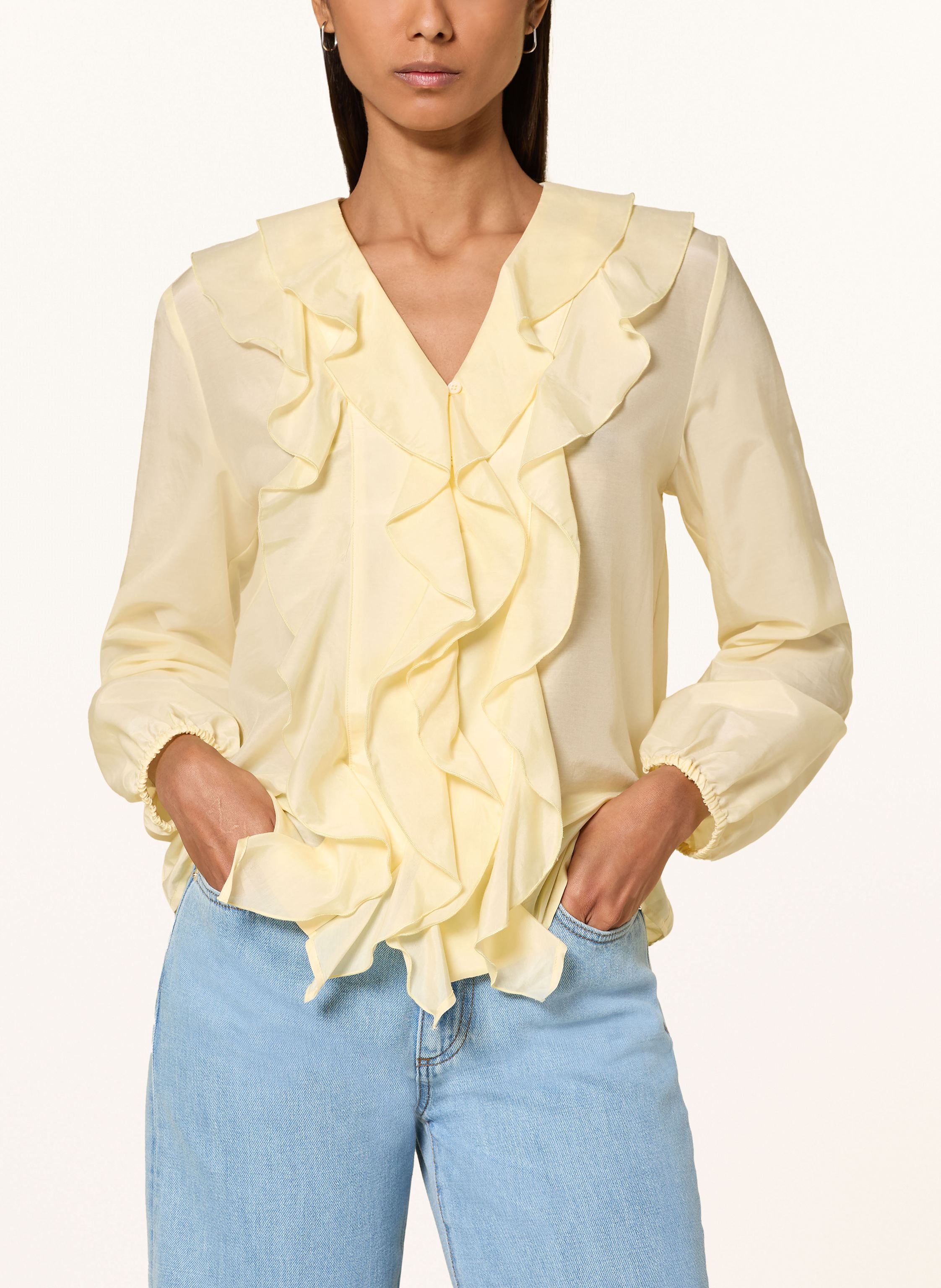 Thumbnail - Darling Harbour Bluse Mit Rüschen gelb