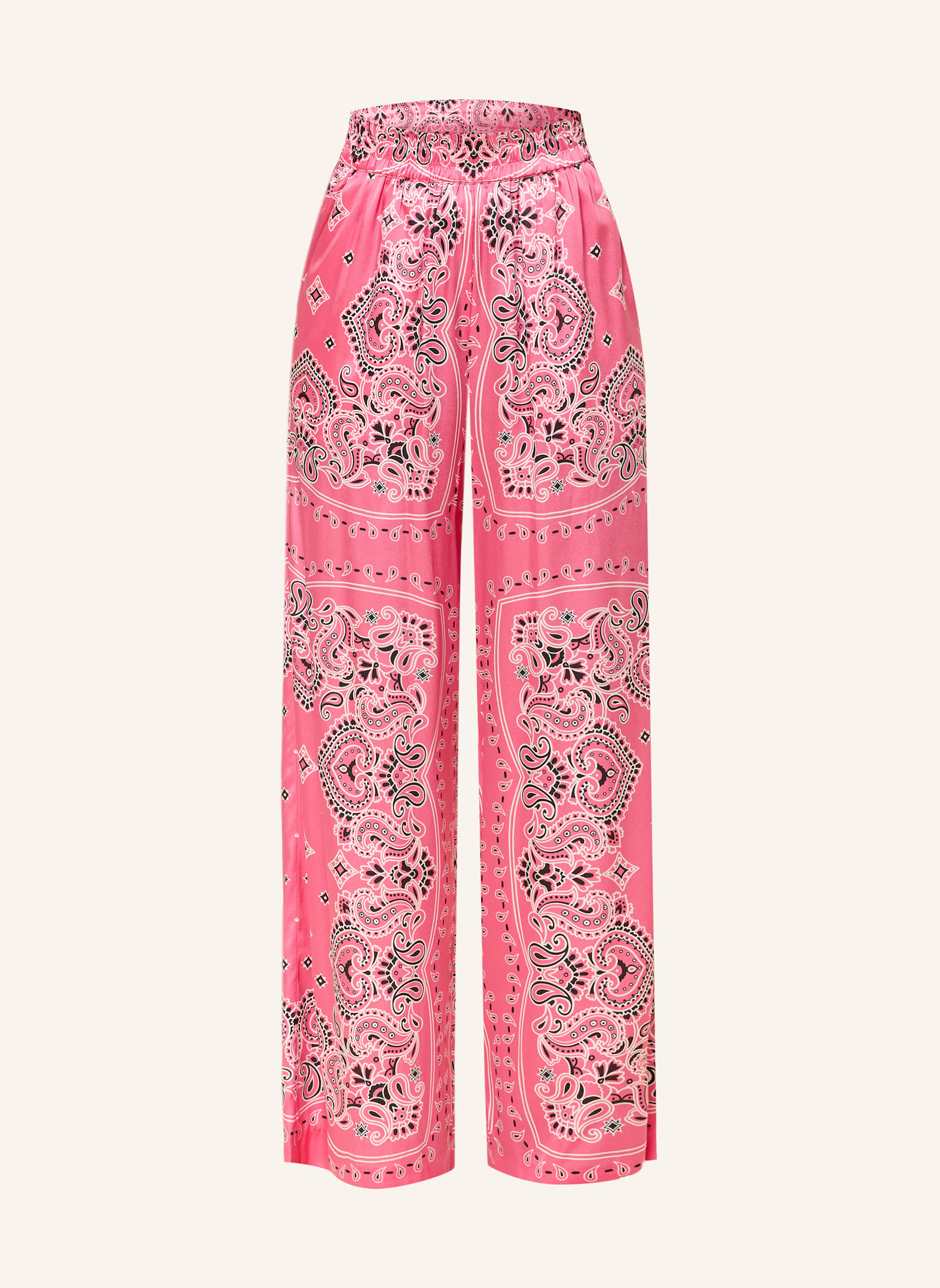 Darling Harbour Marlenehose Aus Seide rot