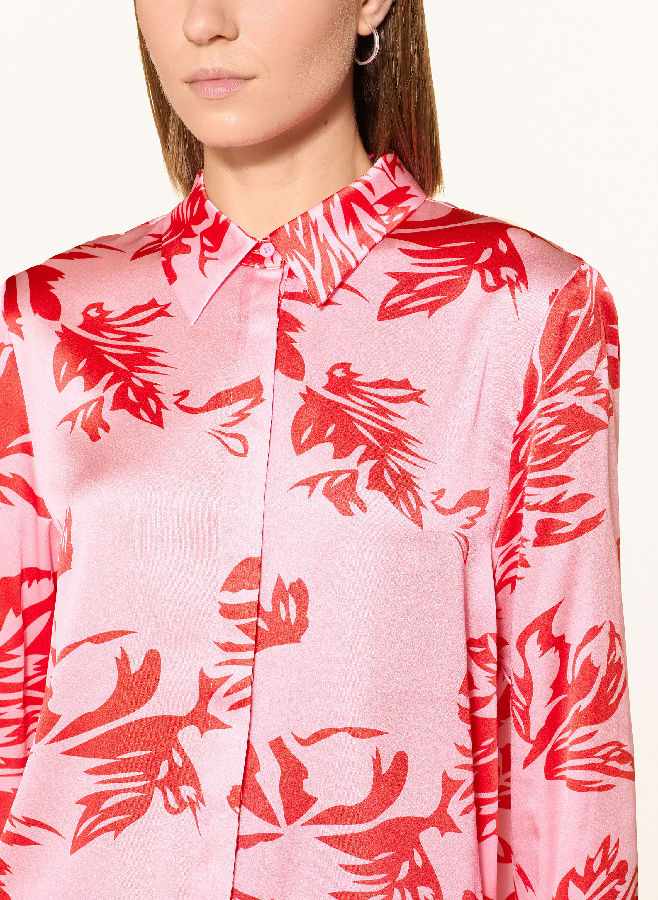 Thumbnail - Darling Harbour Hemdbluse Aus Seide pink