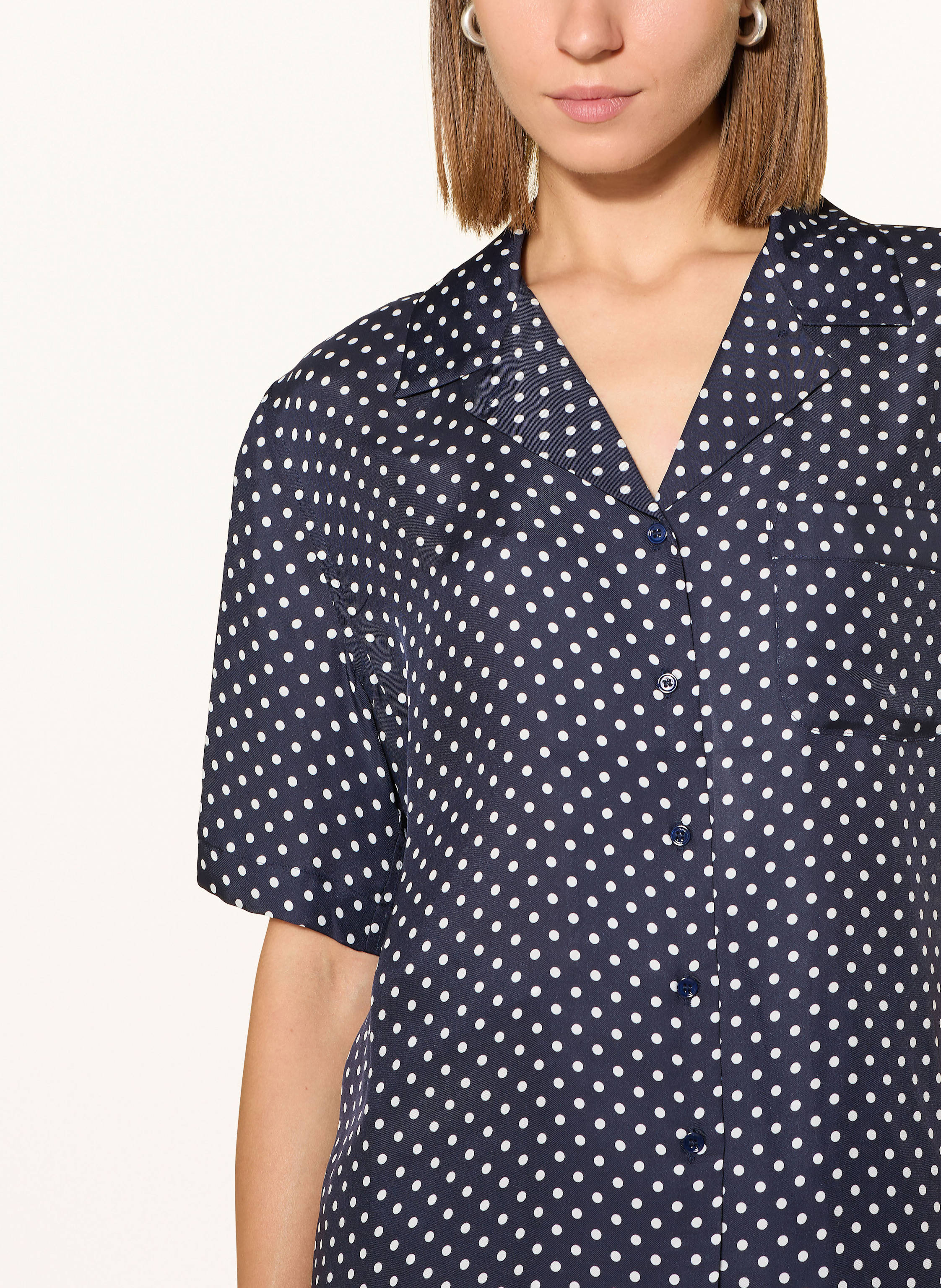 Thumbnail - Darling Harbour Blusenshirt Mit Seide blau