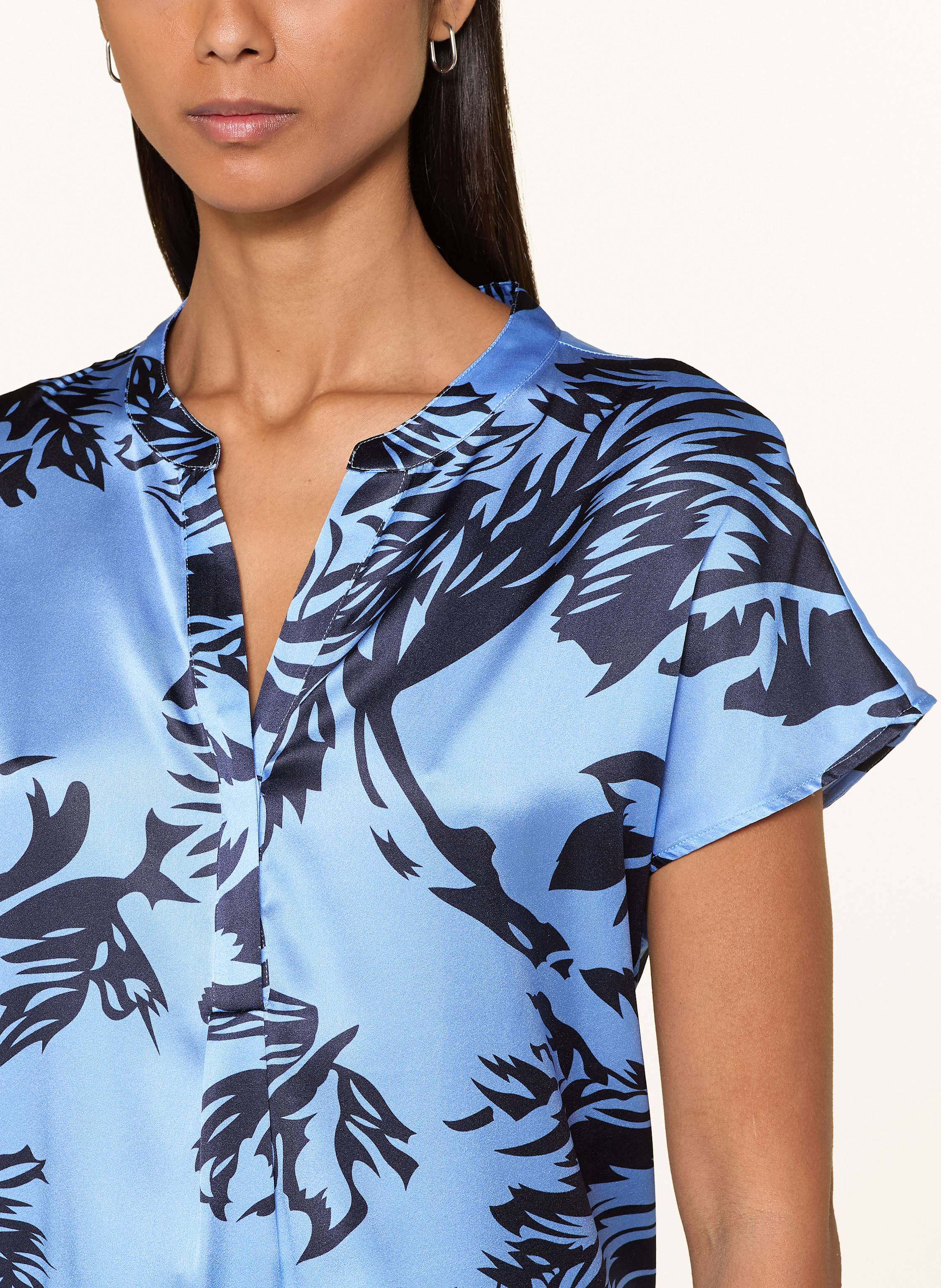 Thumbnail - Darling Harbour Blusenshirt Aus Seide blau