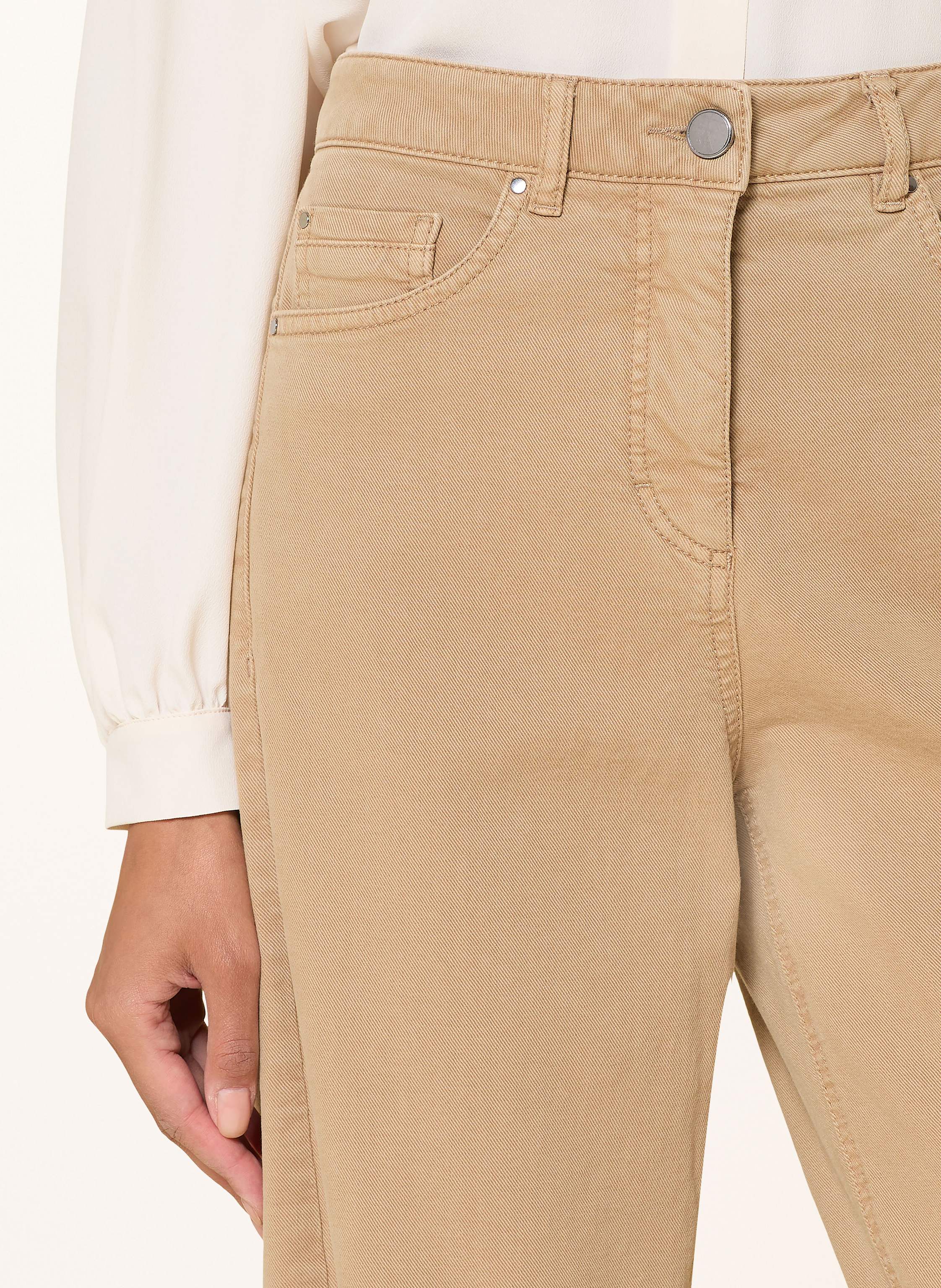Thumbnail - Luisa Cerano Barrel Jeans beige
