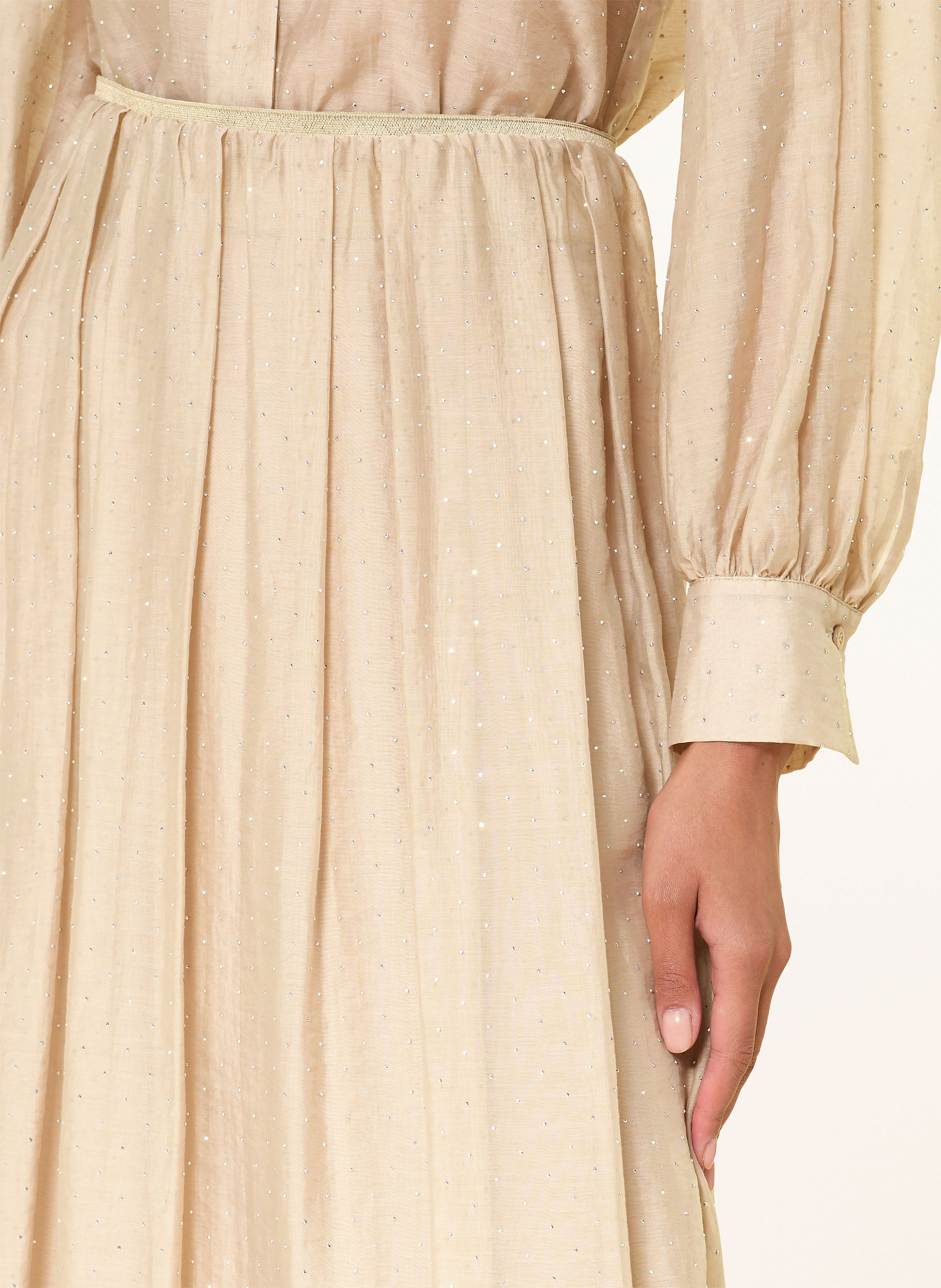 Thumbnail - Luisa Cerano Rock Mit Schmucksteinen beige