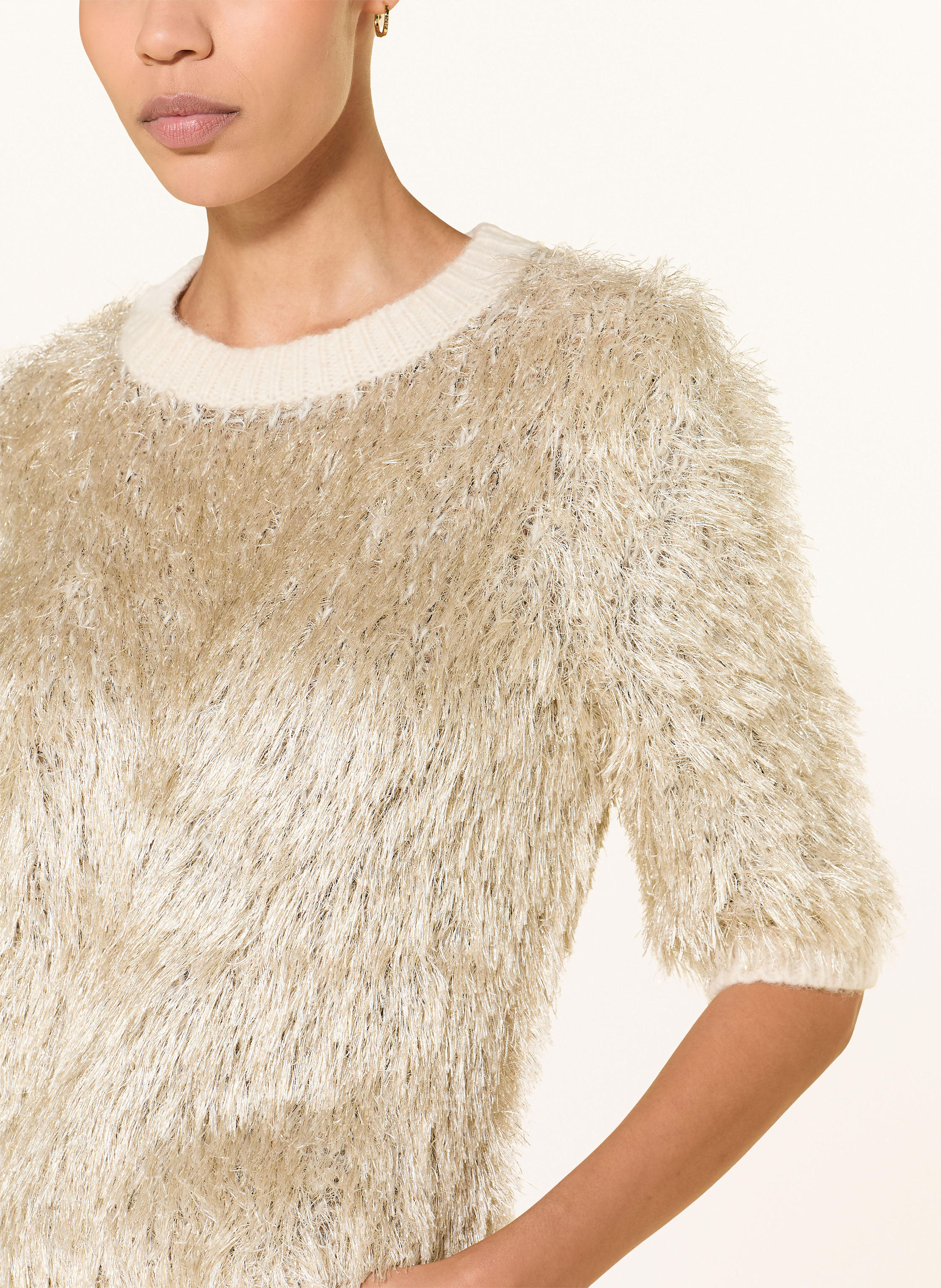 Thumbnail - Luisa Cerano Strickshirt Mit Glitzergarn gold