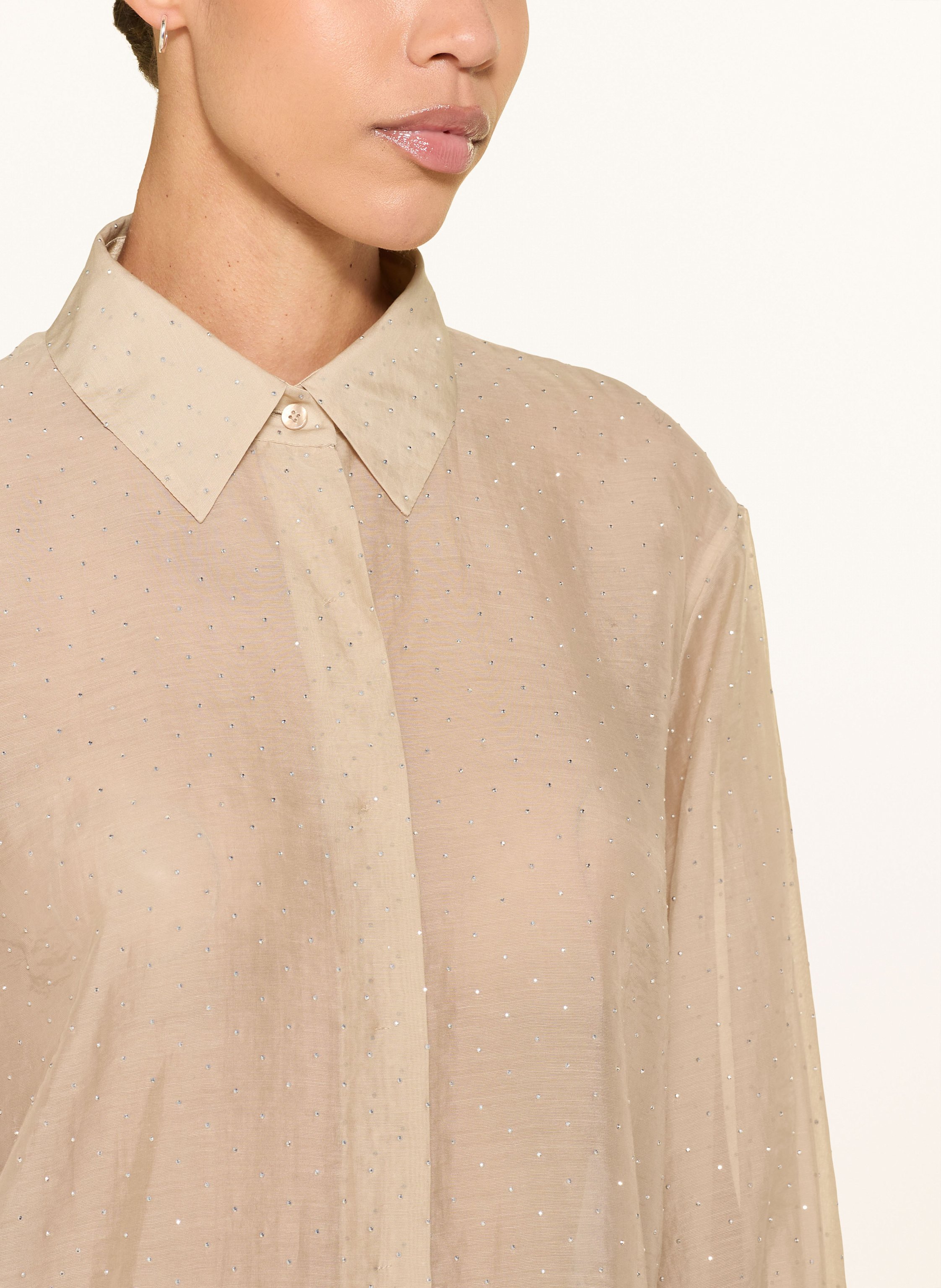 Thumbnail - Luisa Cerano Hemdbluse Mit Schmucksteinen beige
