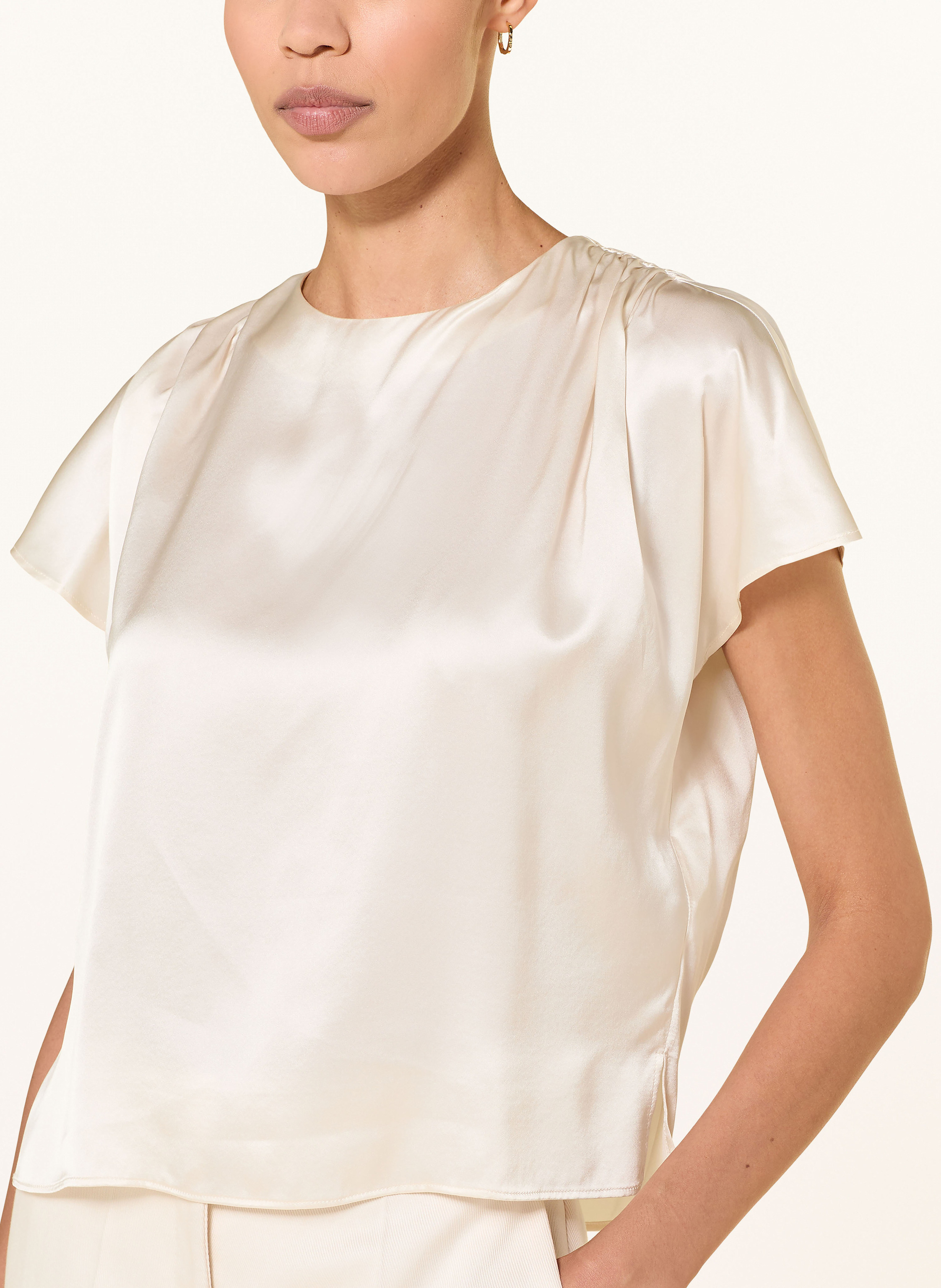 Thumbnail - Luisa Cerano Blusenshirt Aus Seide weiss