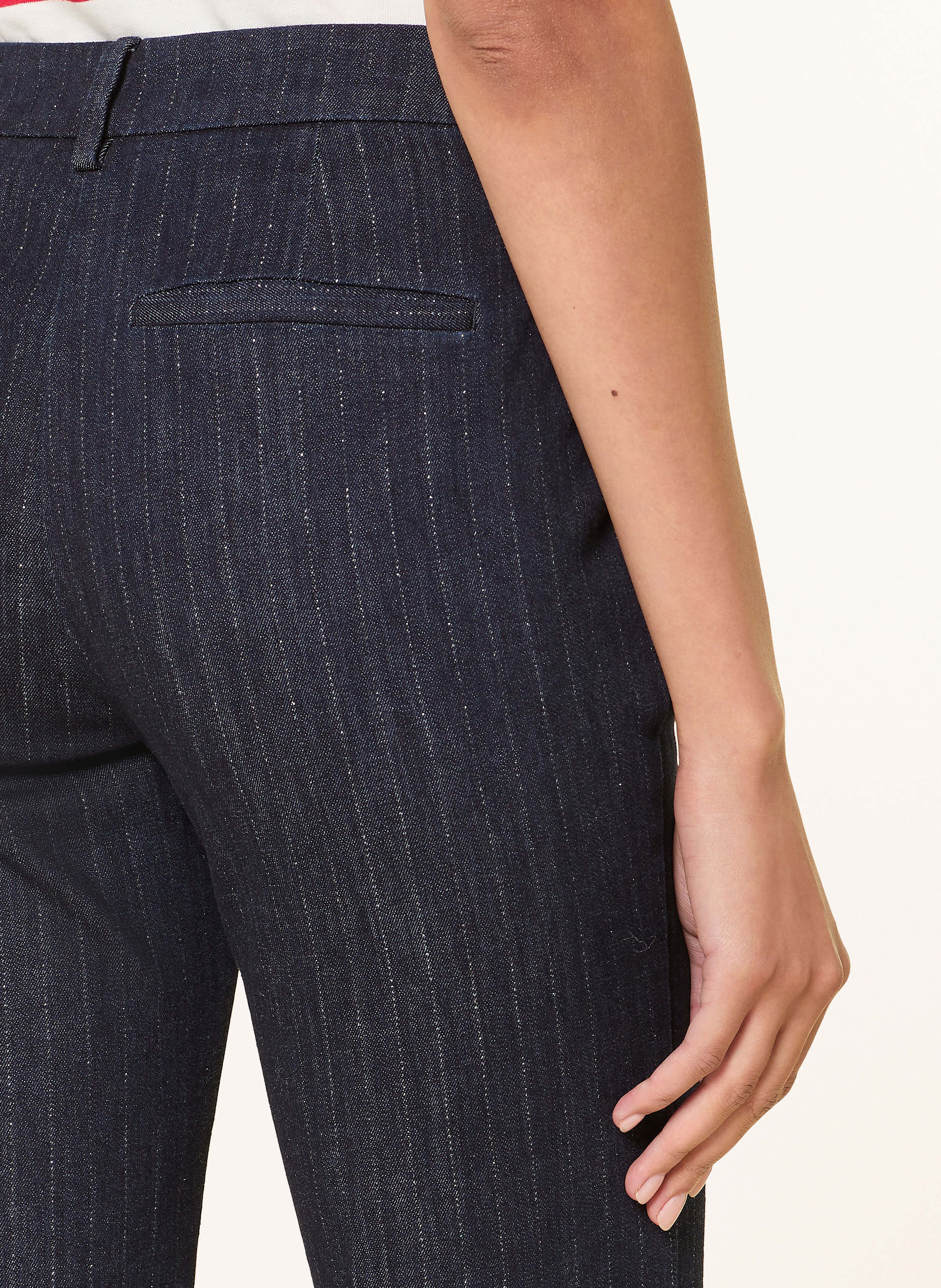 Thumbnail - Luisa Cerano Bootcut Jeans Mit Glitzergarn blau