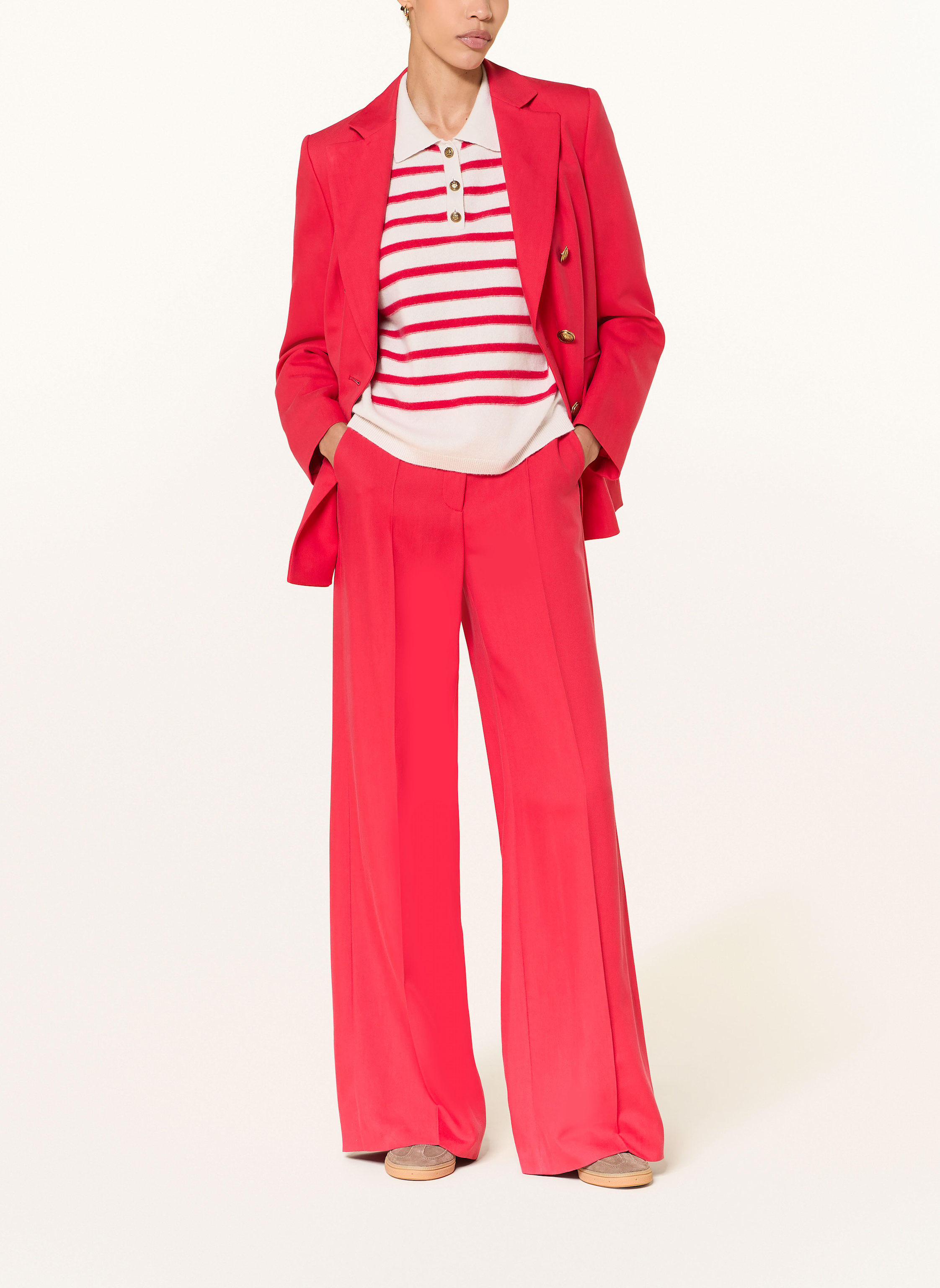 Thumbnail - Luisa Cerano Strick-Poloshirt weiss