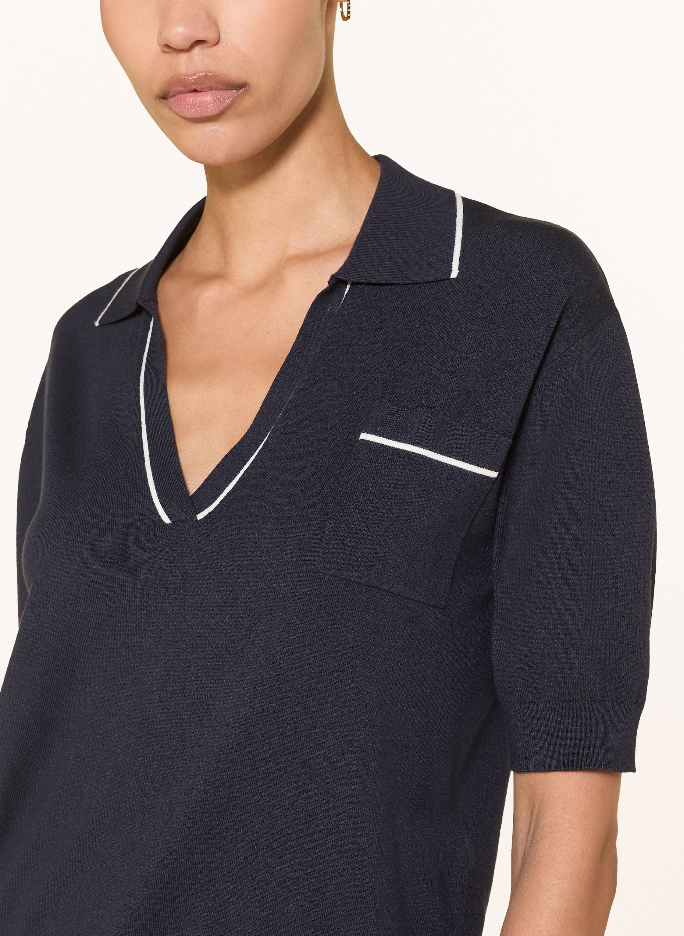 Thumbnail - Luisa Cerano Strick-Poloshirt blau