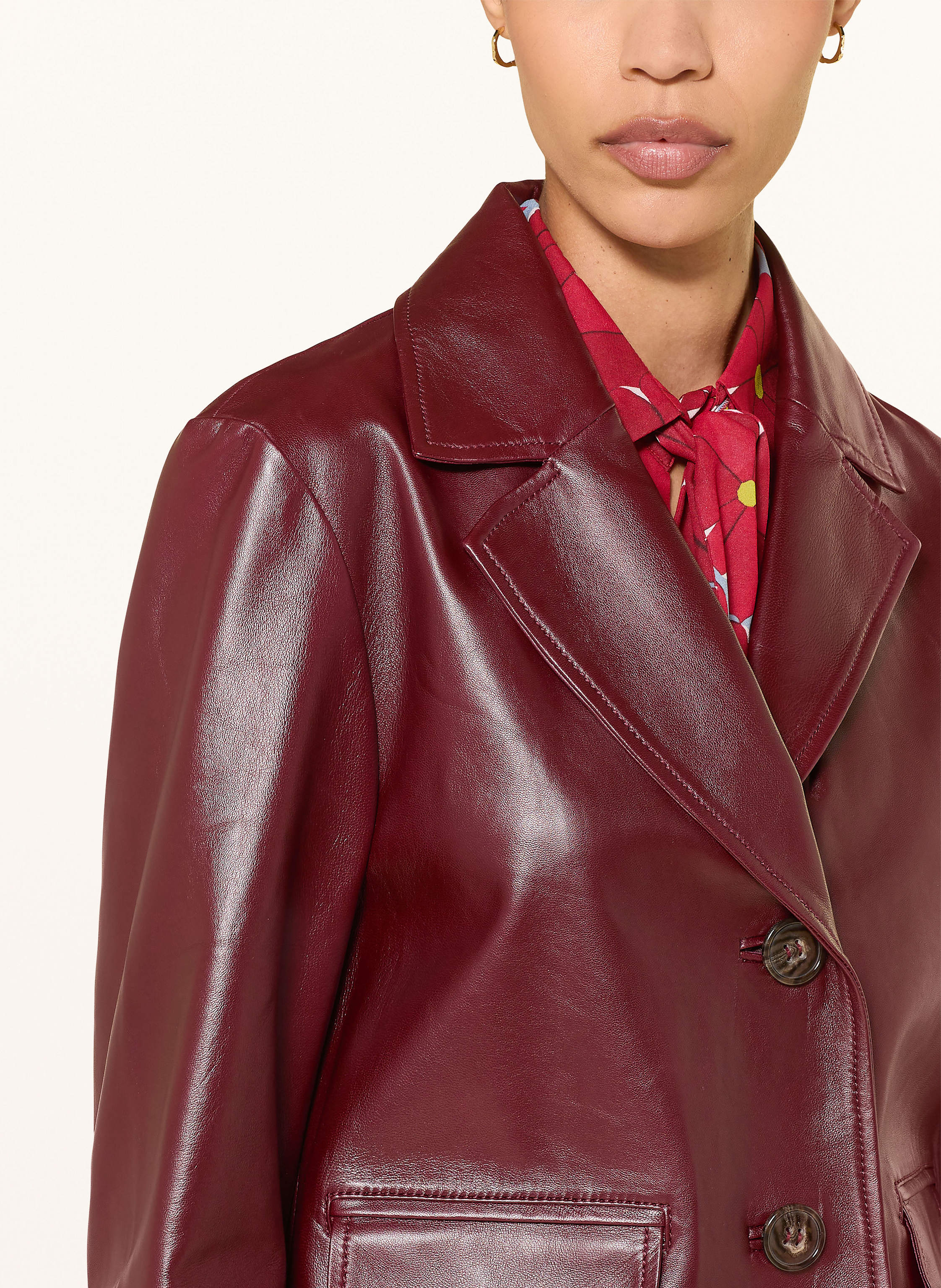 Thumbnail - Luisa Cerano Lederjacke rot