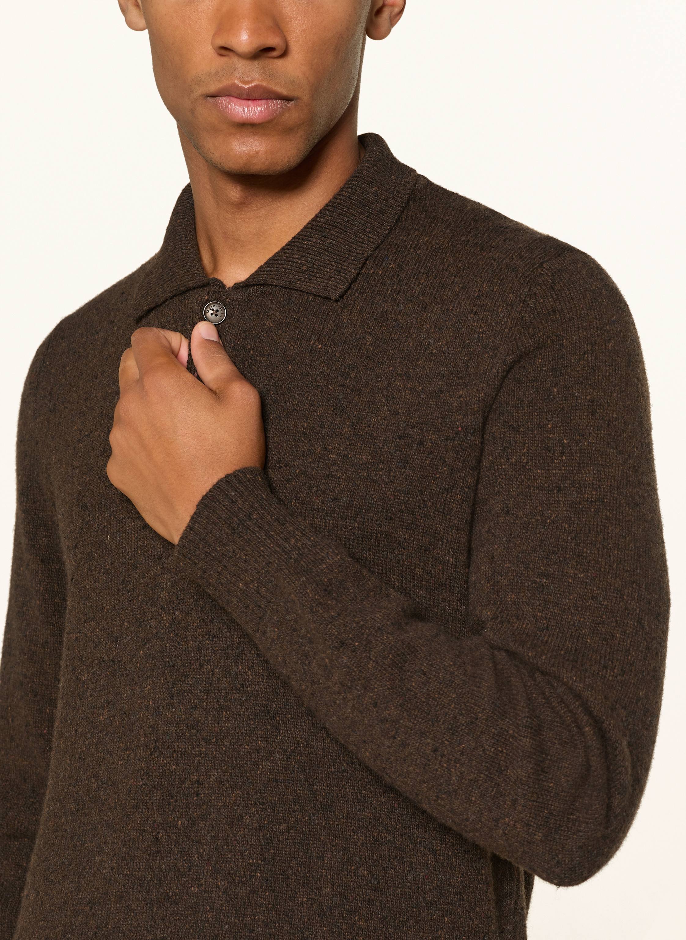 Thumbnail - Marc O'polo Strick-Poloshirt braun