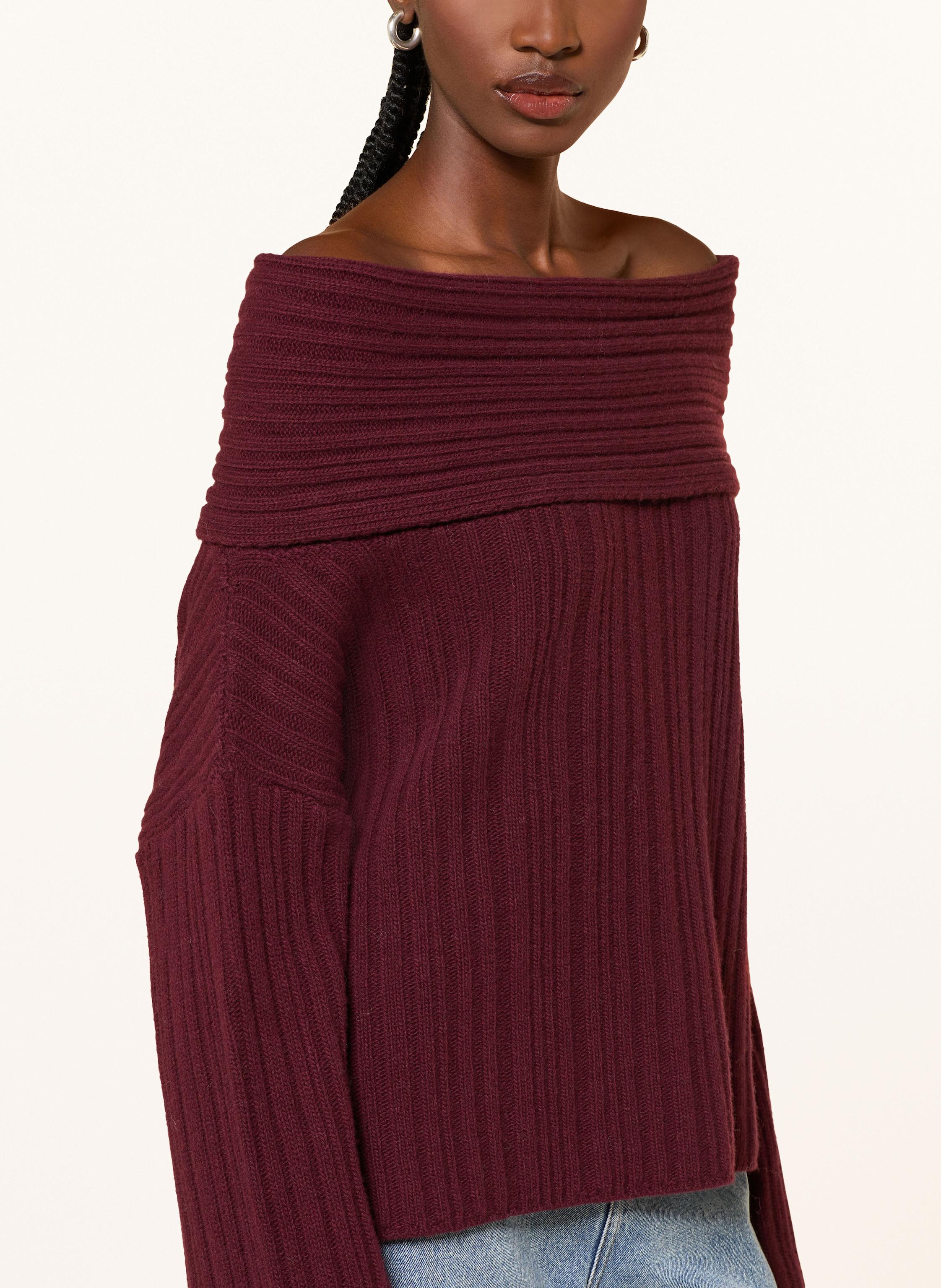 Thumbnail - By Aylin Koenig Off-Shoulder-Pullover Liana rot
