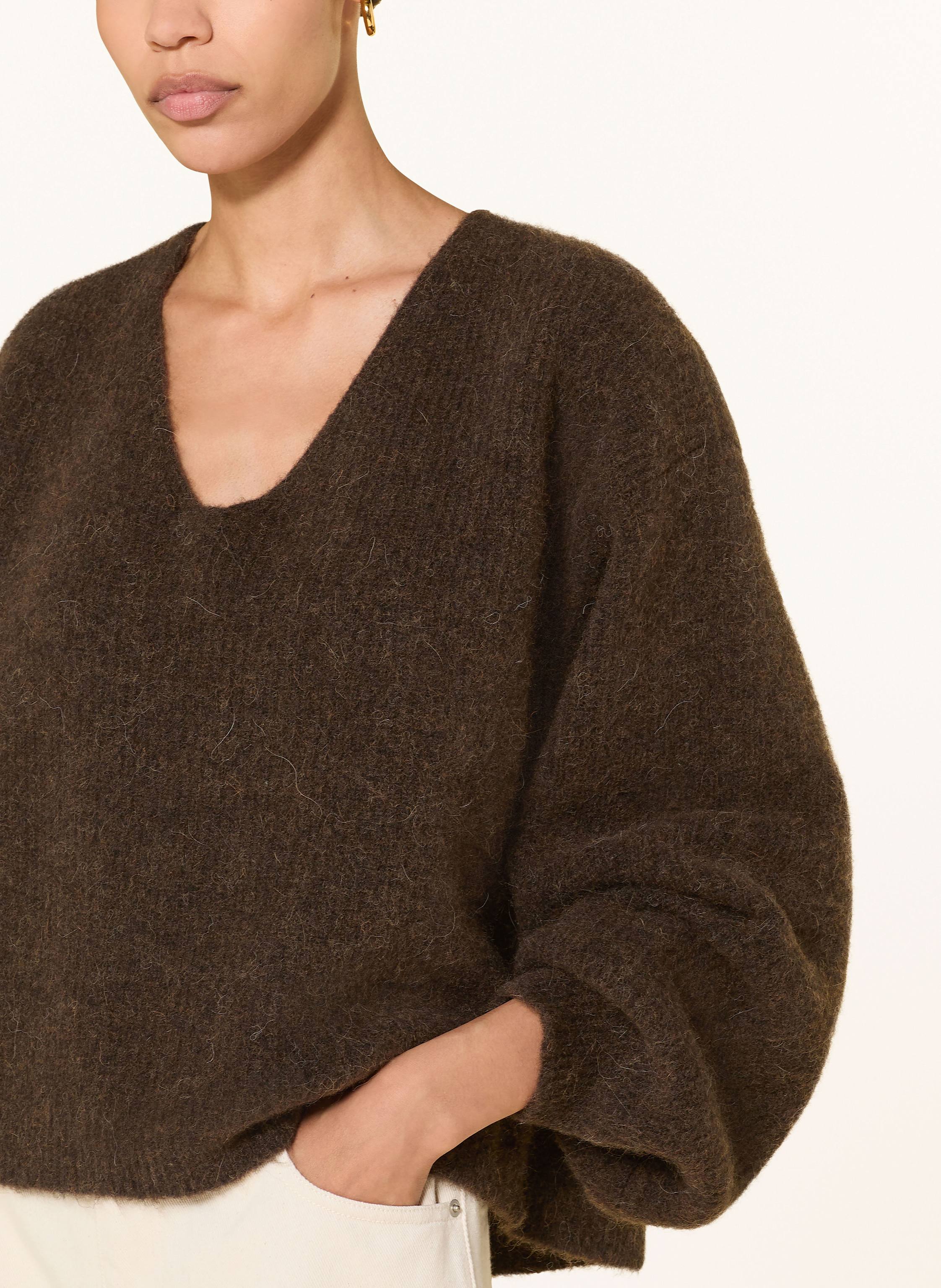 Thumbnail - By Aylin Koenig Pullover Paris 2.0 Mit Alpaka braun