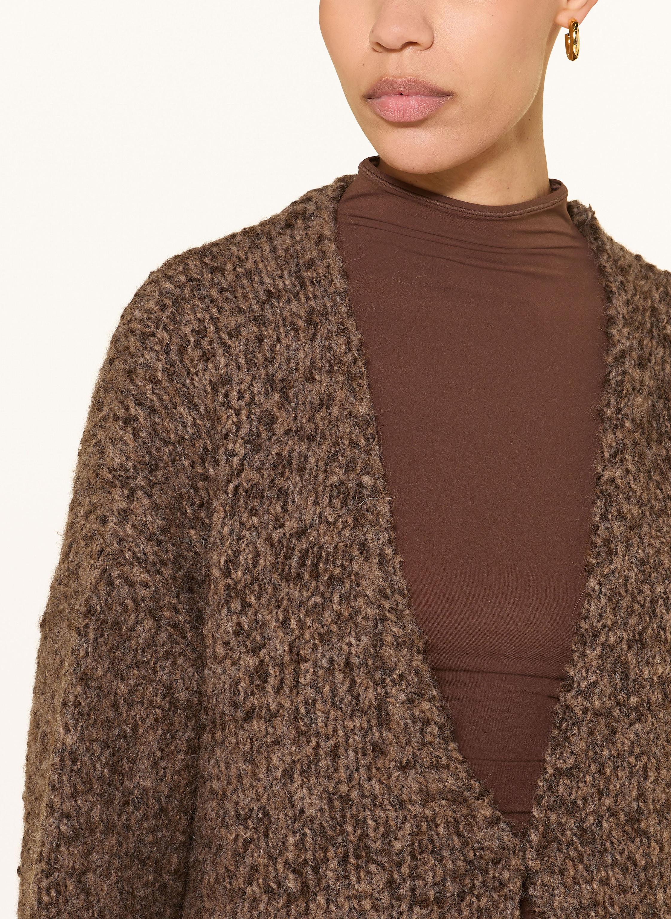 Thumbnail - By Aylin Koenig Strickjacke Friedi Mit Alpaka braun