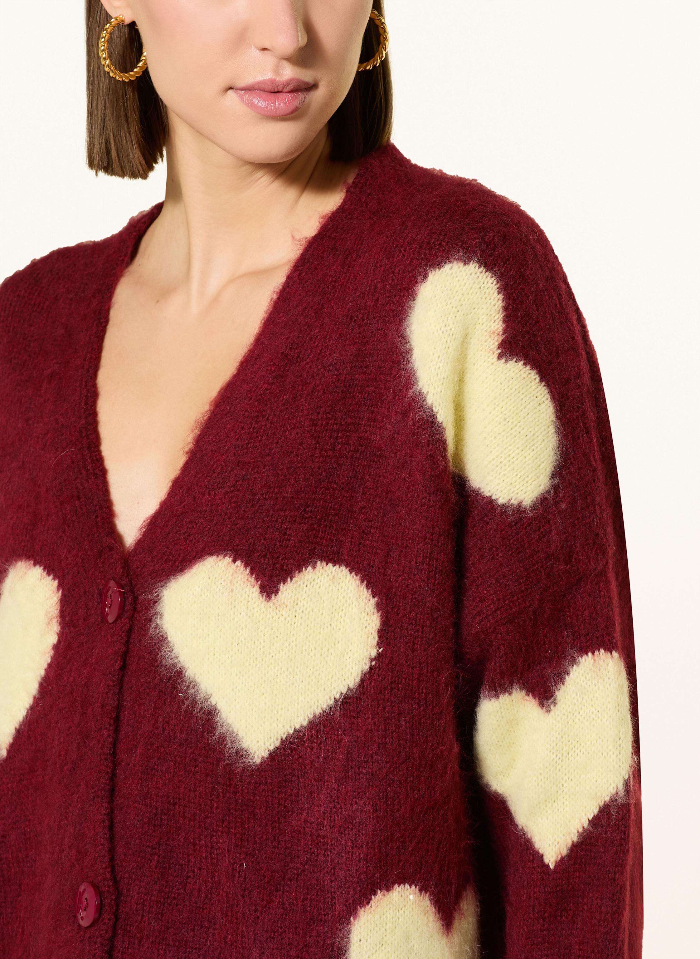 Thumbnail - Miss Goodlife Strickjacke Mit Alpaka rot
