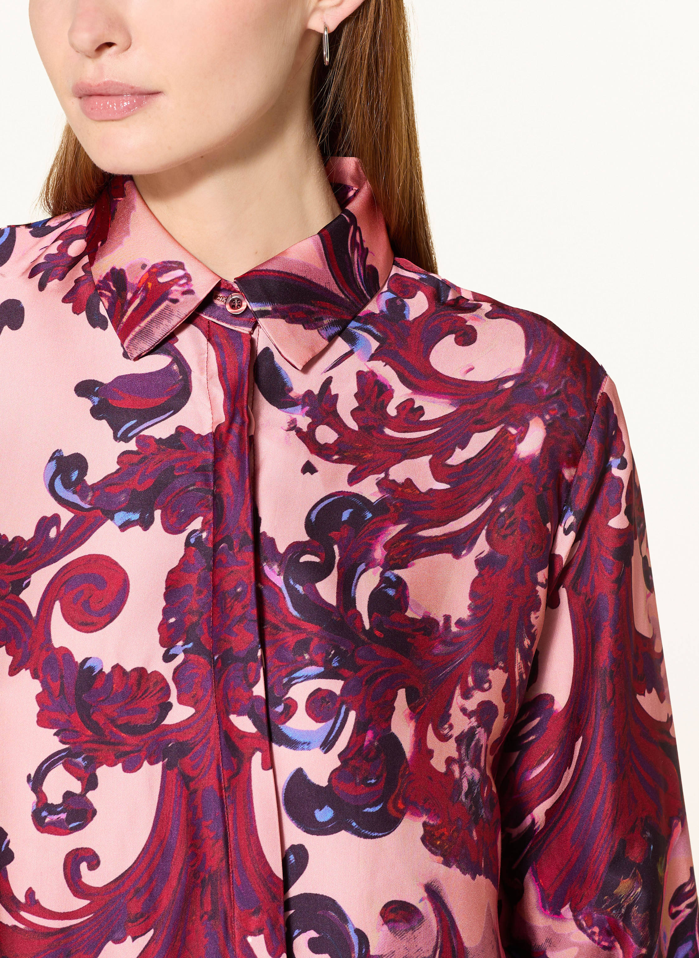 Thumbnail - Miss Goodlife Hemdbluse Aus Satin rosa