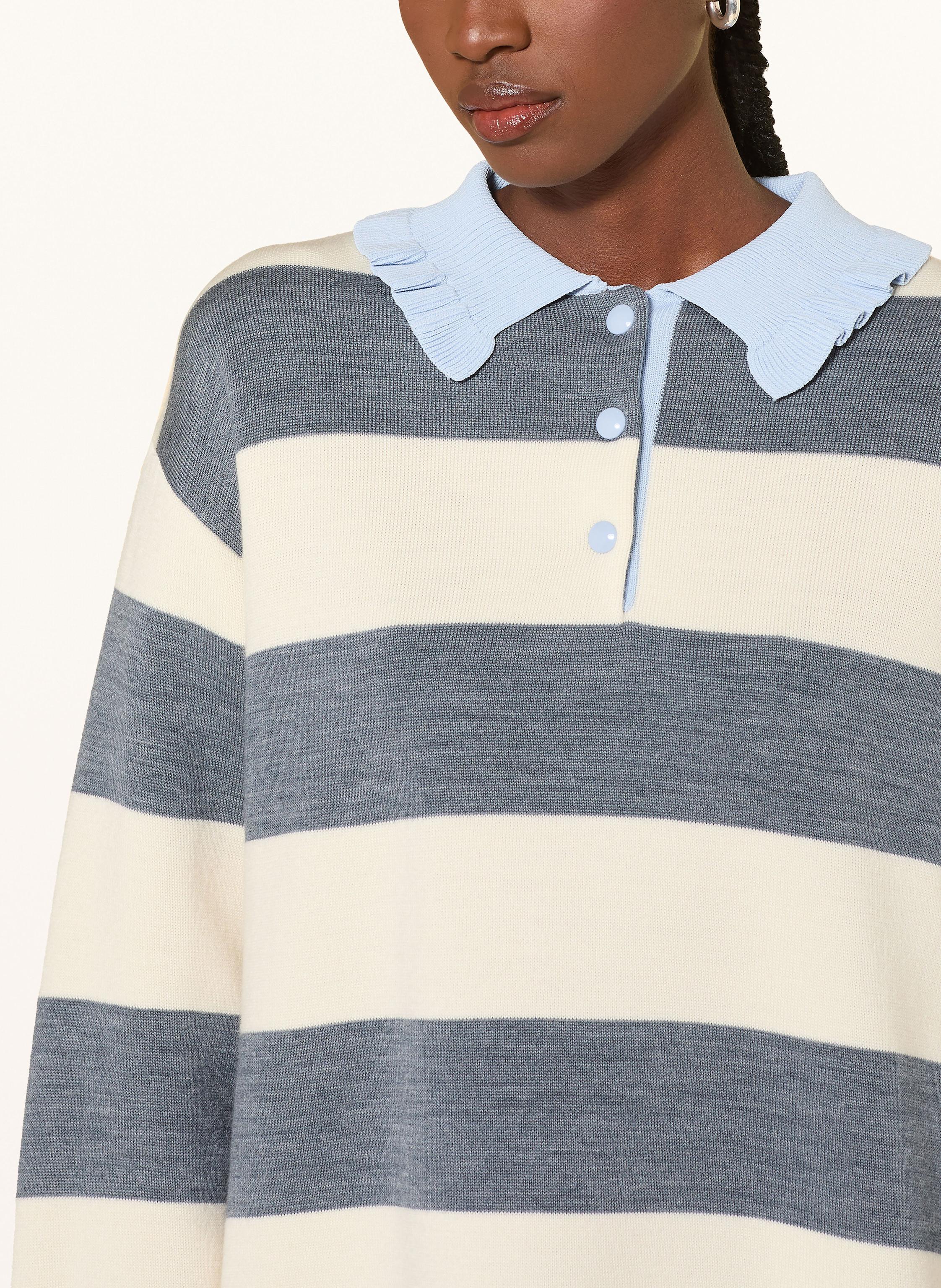 Thumbnail - Claudie Pierlot Strick-Poloshirt grau