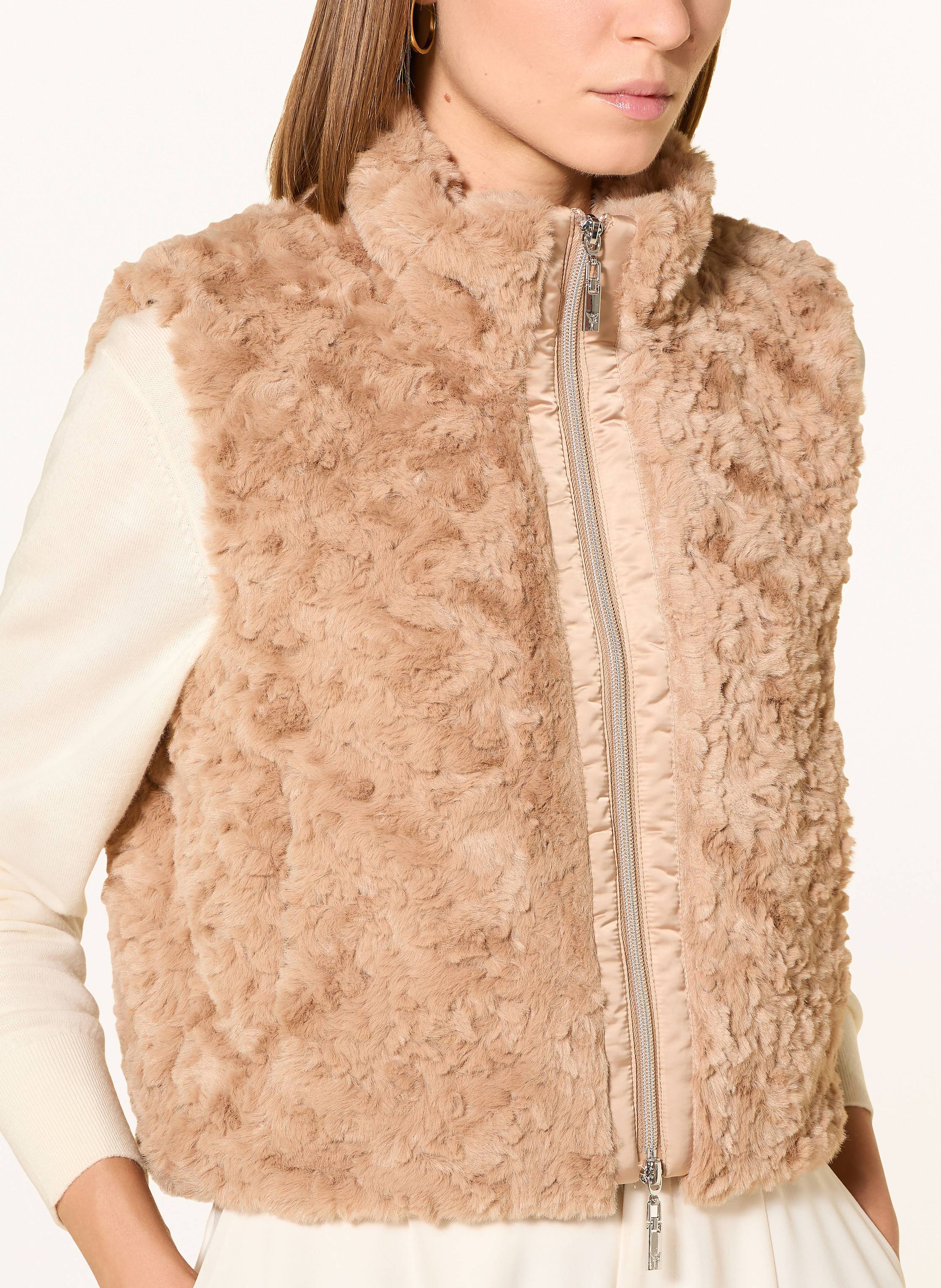 Thumbnail - Monari Kunstfell-Weste braun