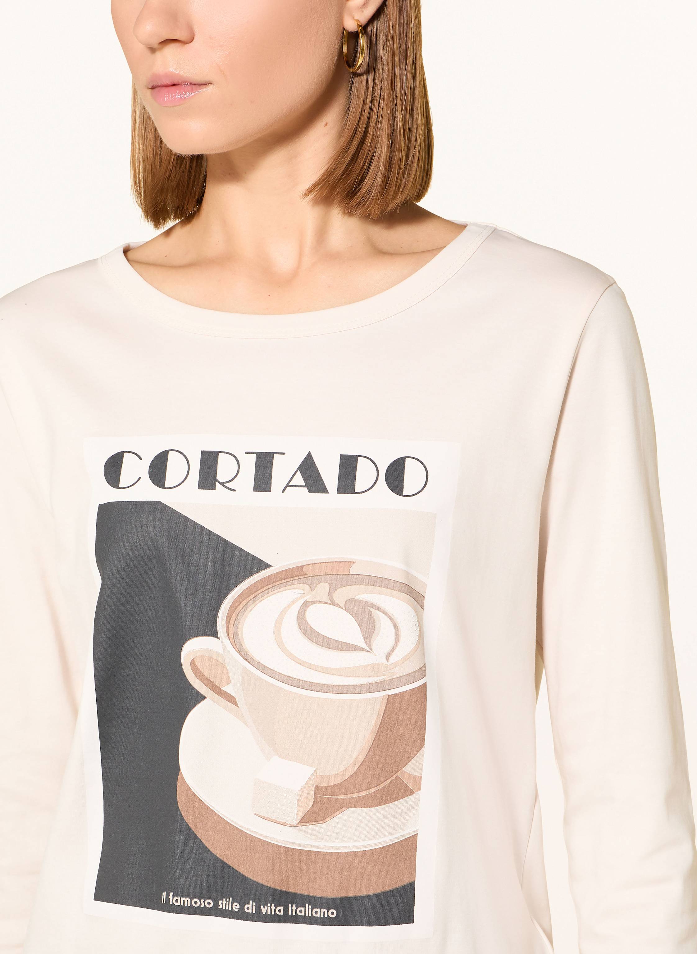 Thumbnail - Monari Longsleeve Mit Schmucksteinen beige