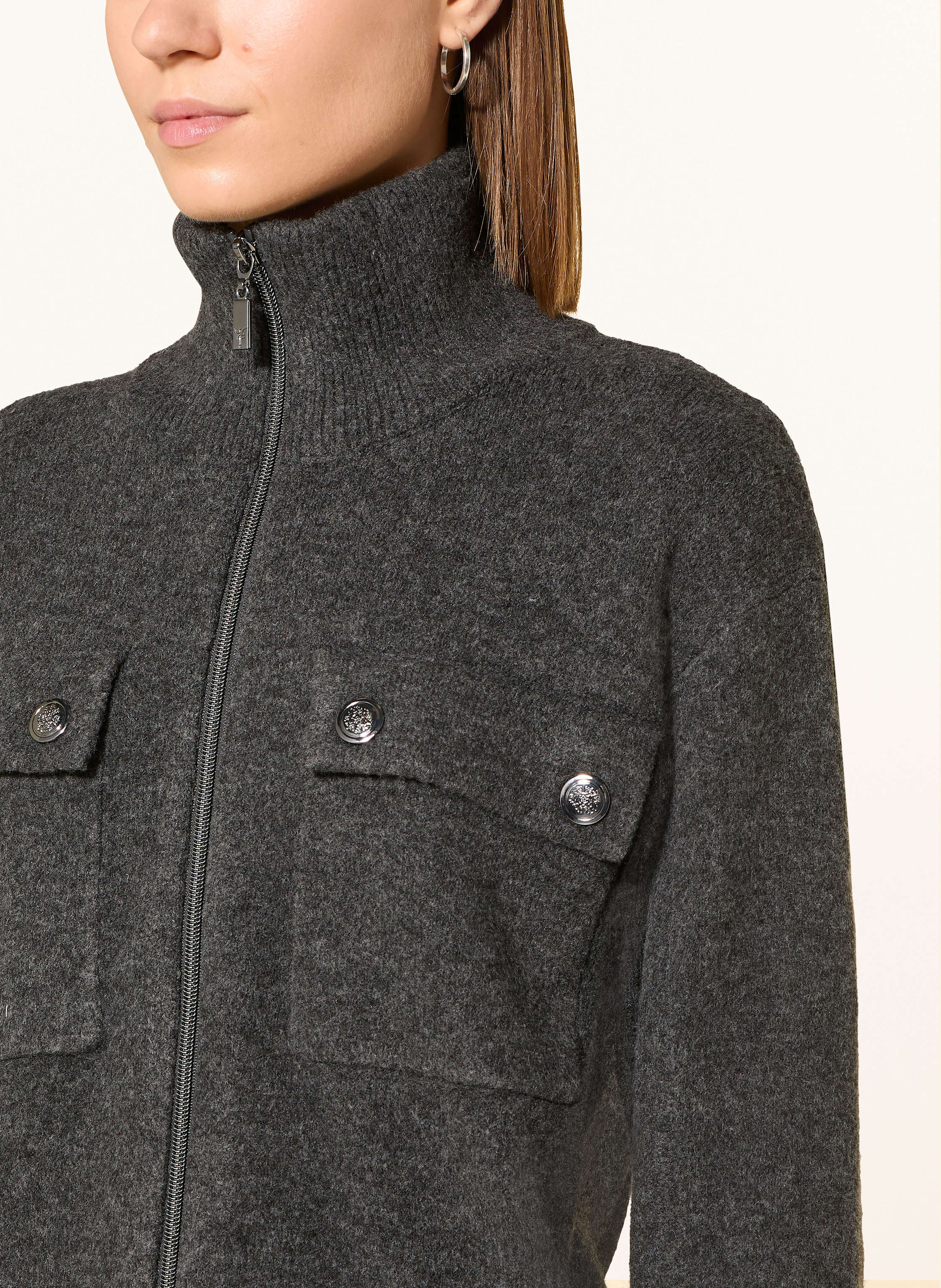 Thumbnail - Monari Strickjacke grau