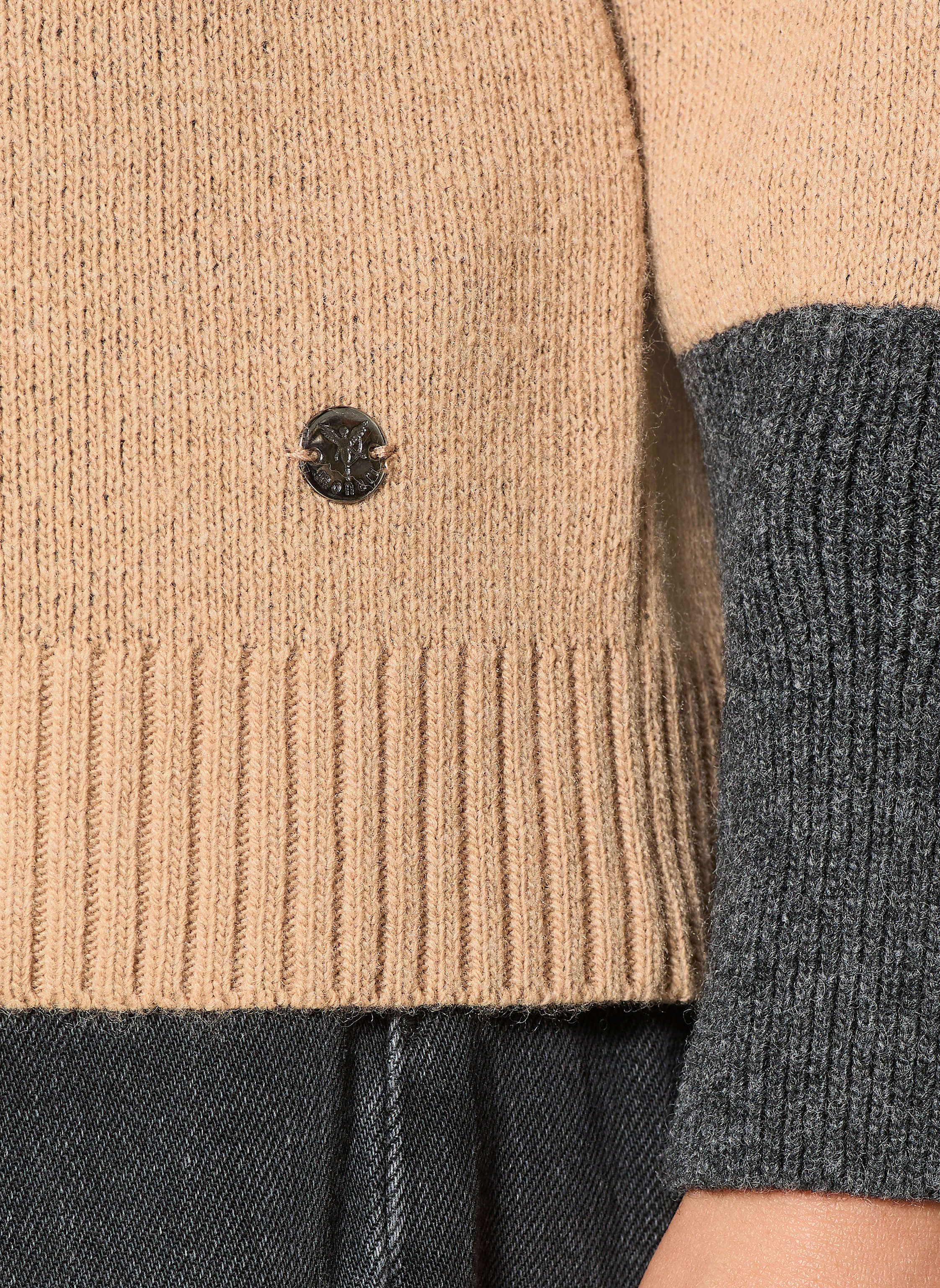 Thumbnail - Monari Pullover Mit Schmucksteinen braun