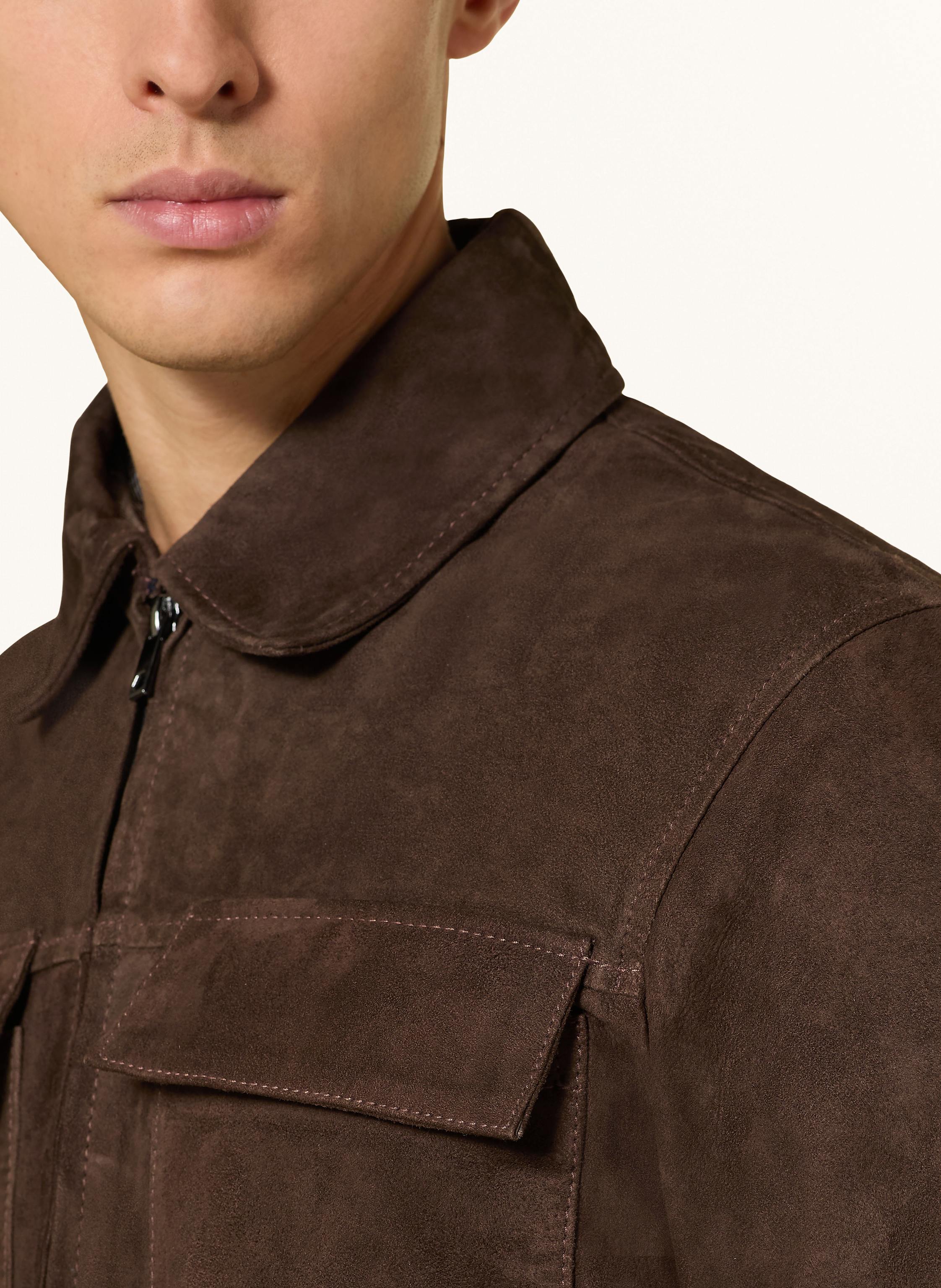 Thumbnail - Strokesman's Lederjacke braun