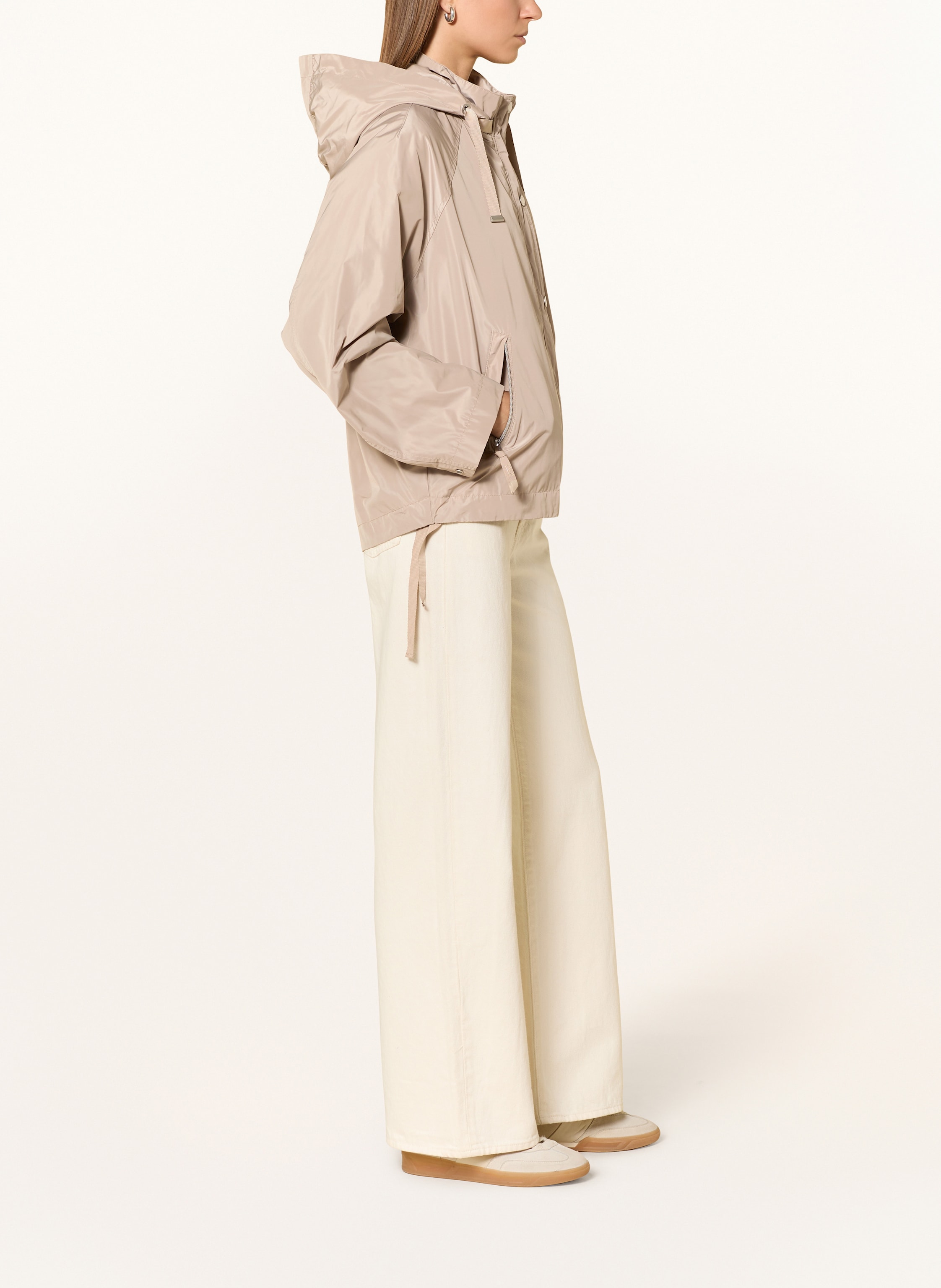 Thumbnail - Cinque Jacke Cicata Mit Abnehmbarer Kapuze beige