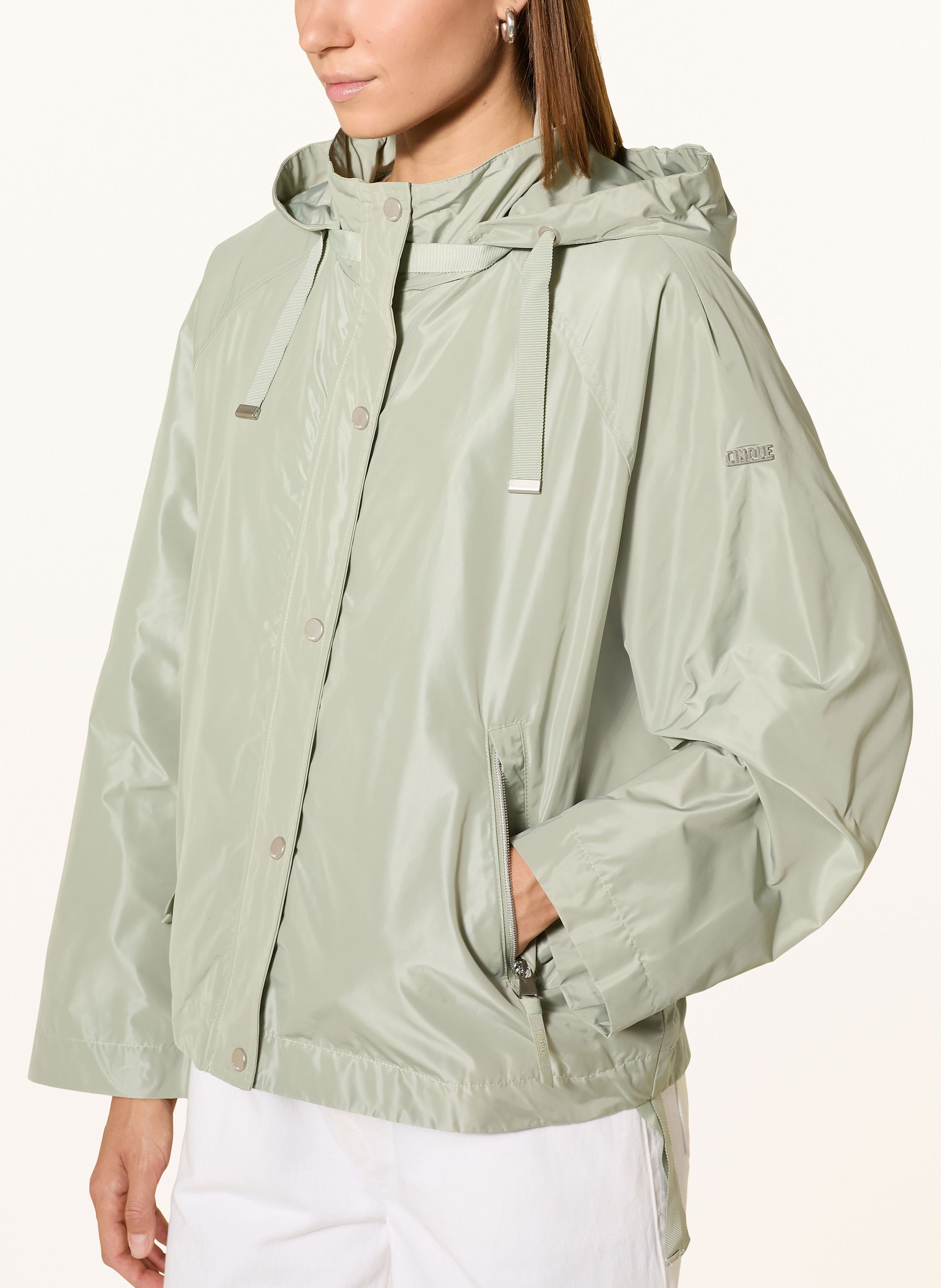 Thumbnail - Cinque Jacke Cicata Mit Abnehmbarer Kapuze gruen