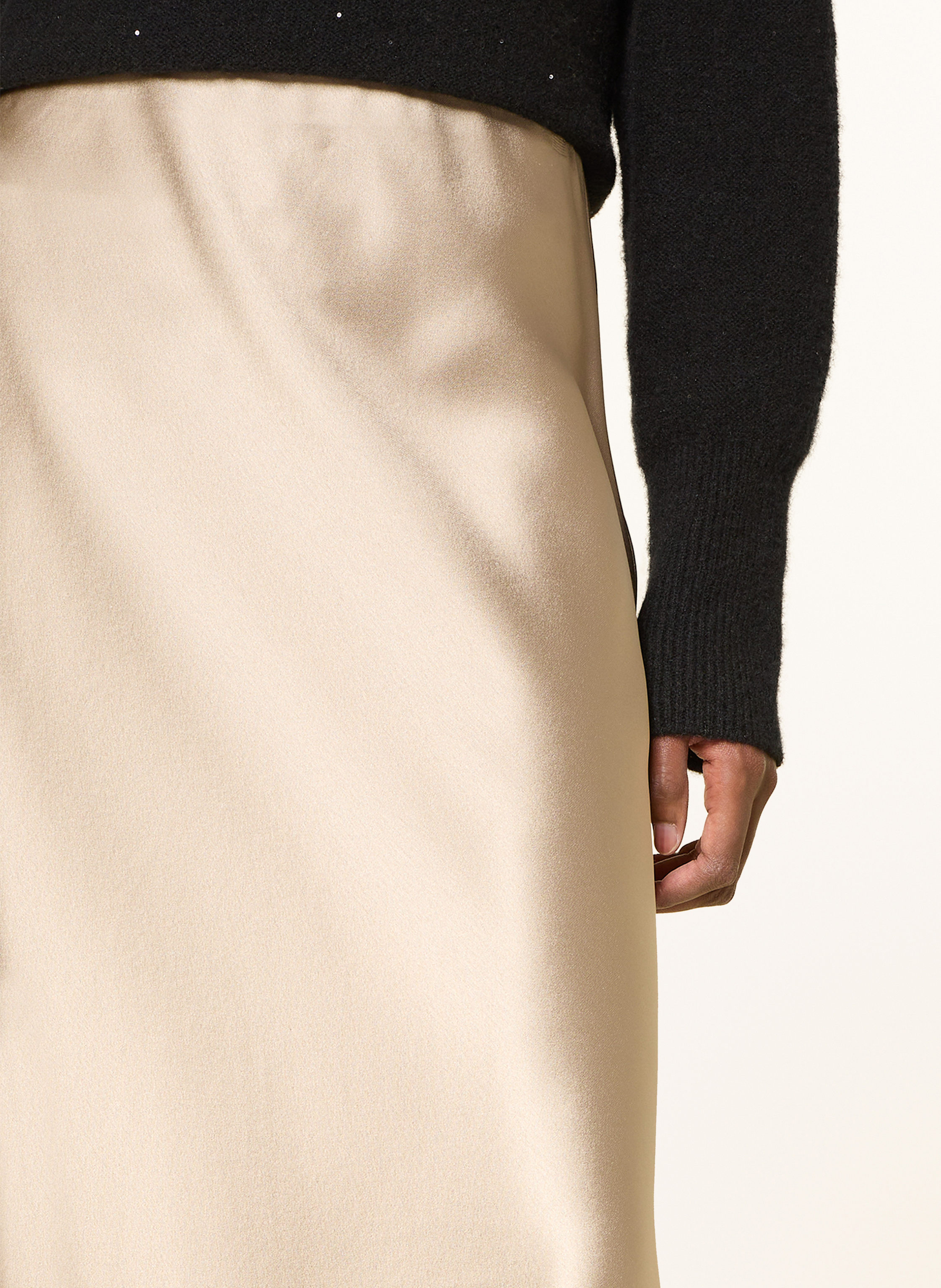 Thumbnail - Herzen's Angelegenheit Satinrock beige