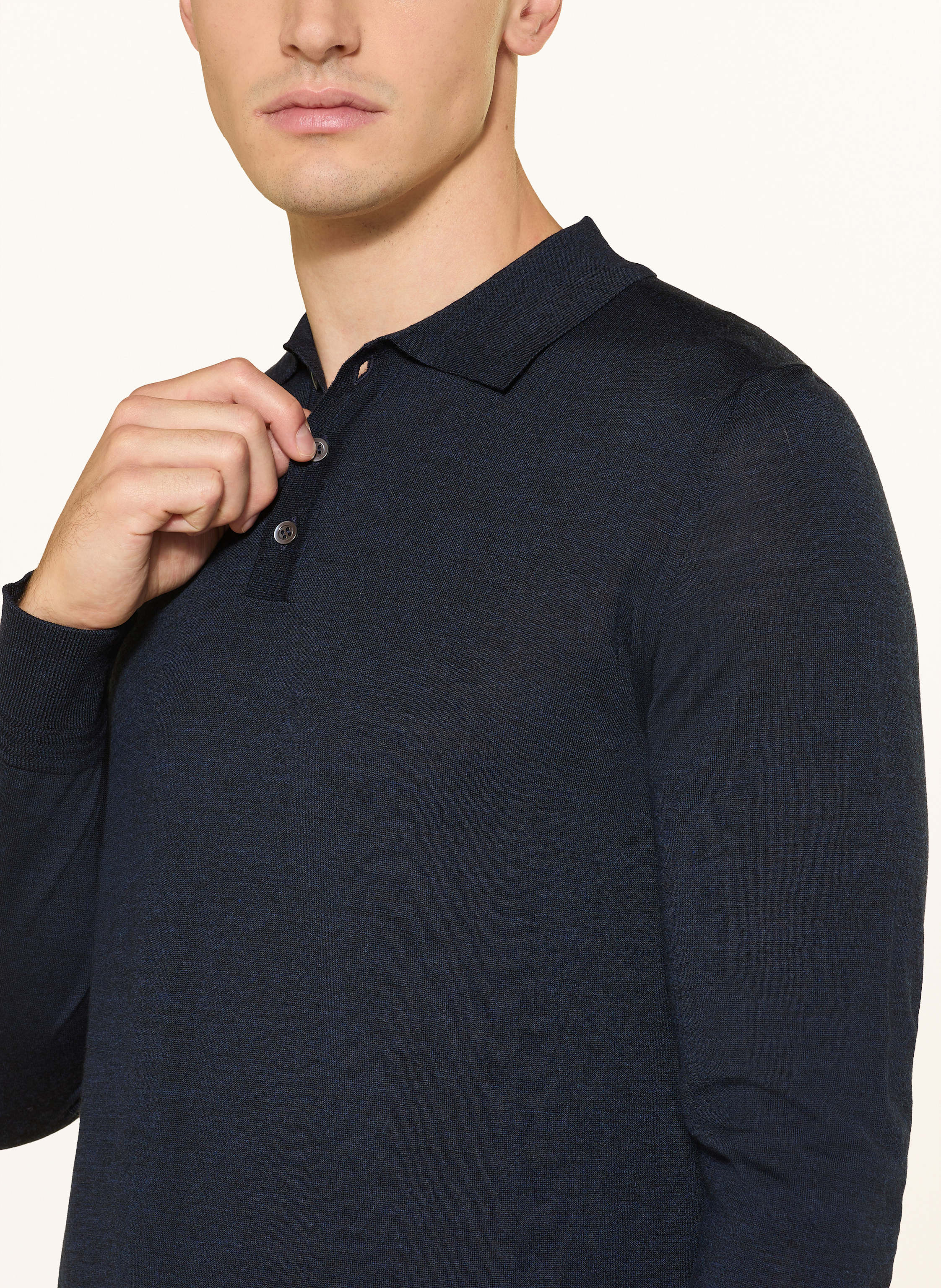 Thumbnail - Barena Venezia Strick-Poloshirt blau