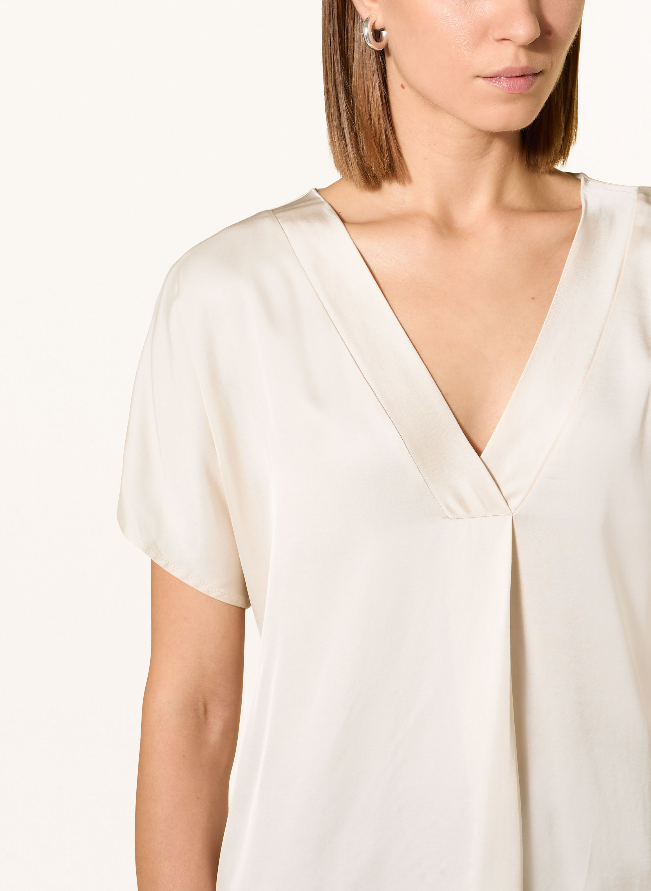 Thumbnail - Cinque Blusentop Civane Im Materialmix beige