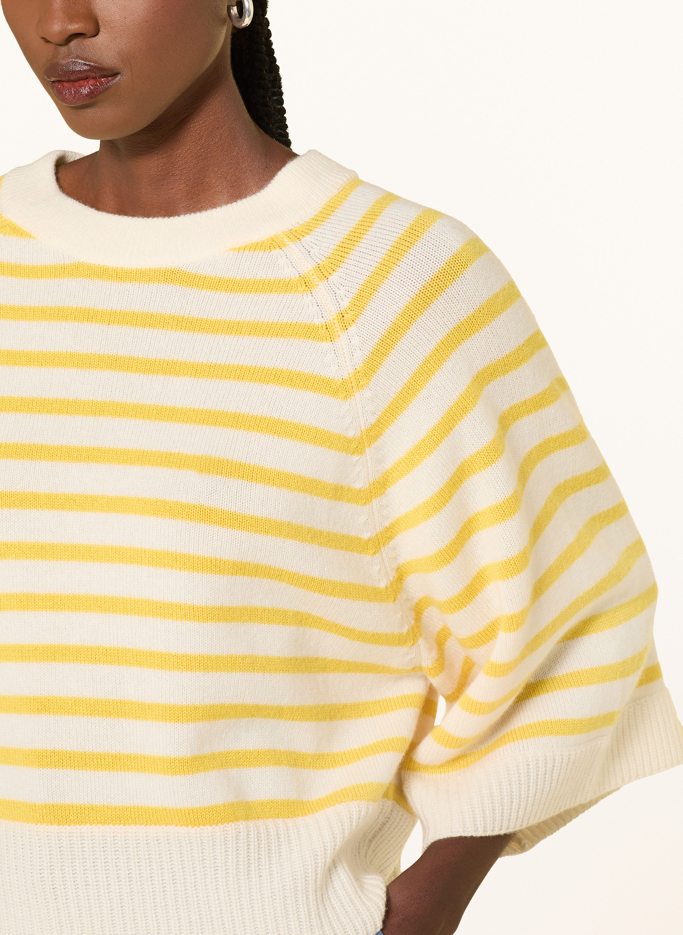 Thumbnail - Sem Per Lei Pullover Mit Cashmere Und 3/4-Arm gelb