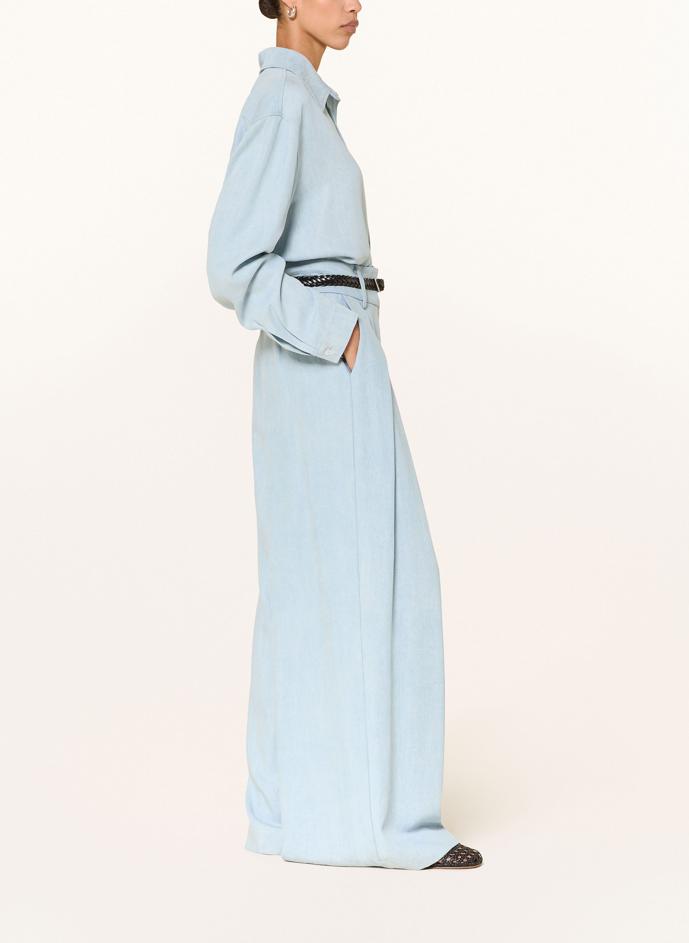 Thumbnail - Sem Per Lei Wide Leg Jeans blau