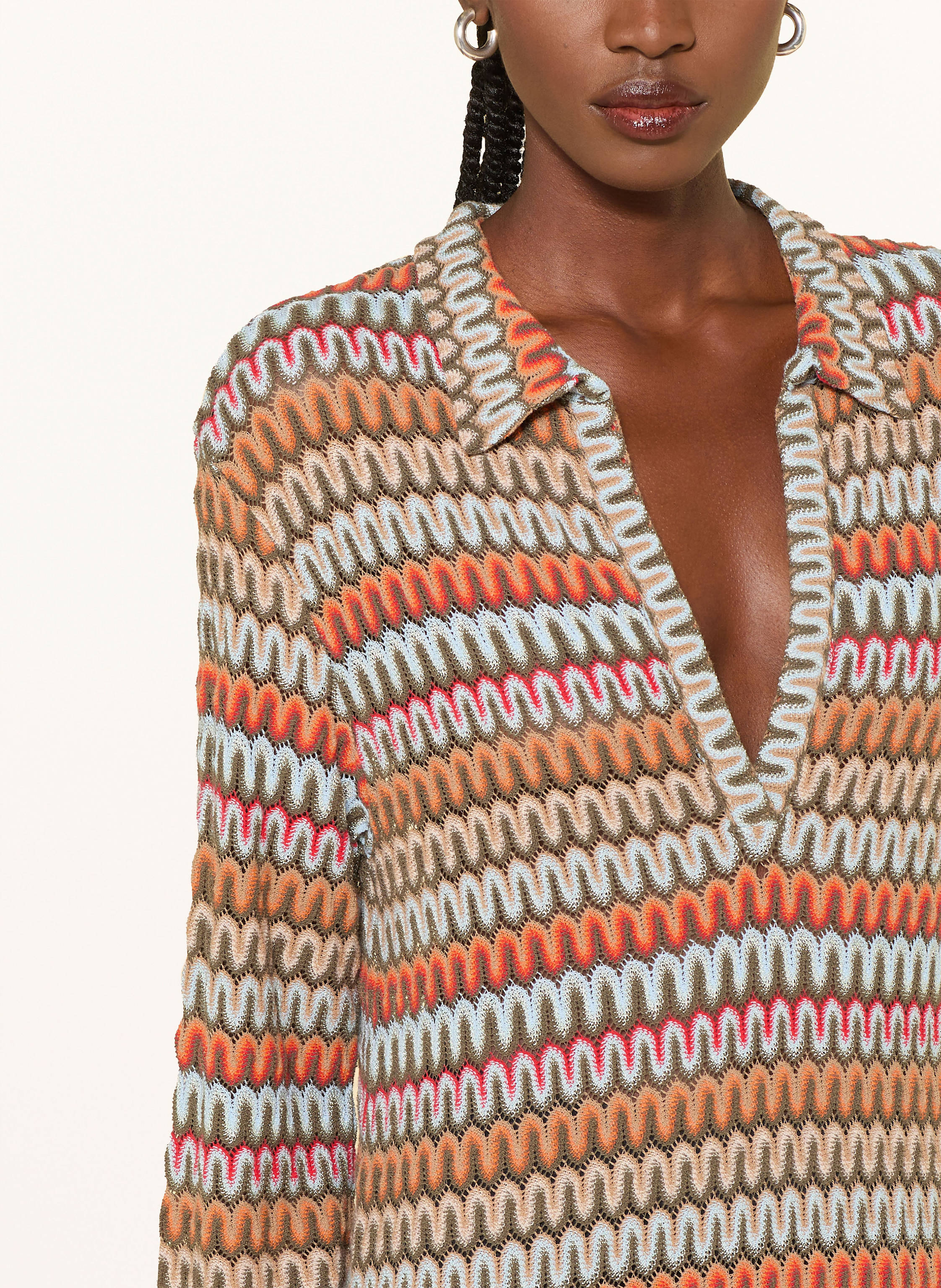 Thumbnail - Sem Per Lei Strickkleid orange